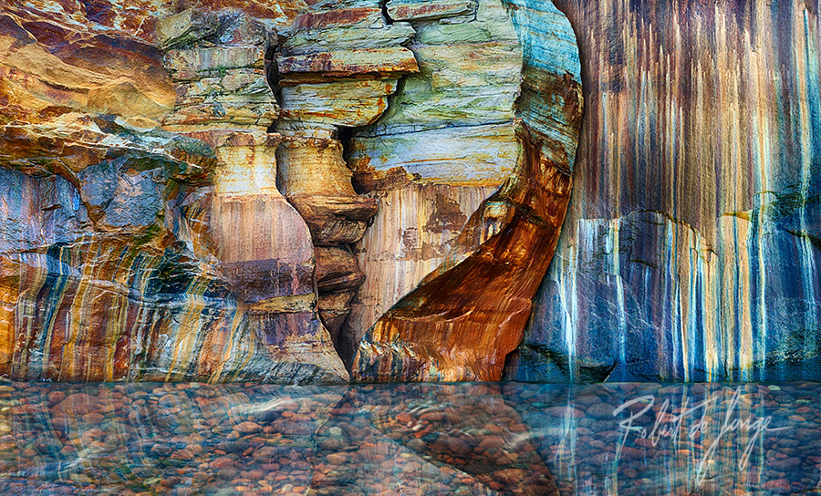 A composite of several images of the rock faces on the waterline • Composite11b.jpg