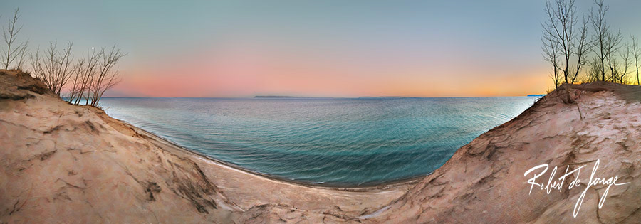 Pre-dawn glow at Sleeping Bear Point