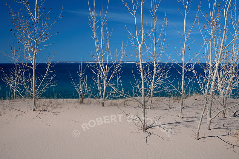 Manitou Passage, Mid-day, Island, Spring, Sleeping Bear Point
