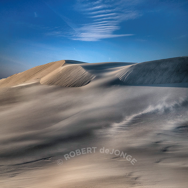 Silver Lake Sand dunes, wind, smooth, wispy cloud, dunes