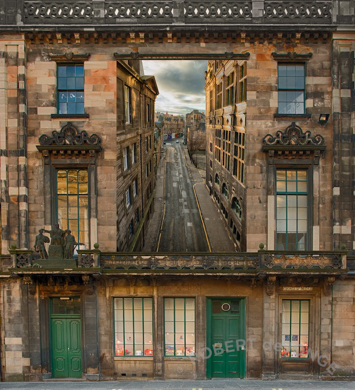 Combination of Facades in Edinburgh Scotland — near the Elephant House Cafe