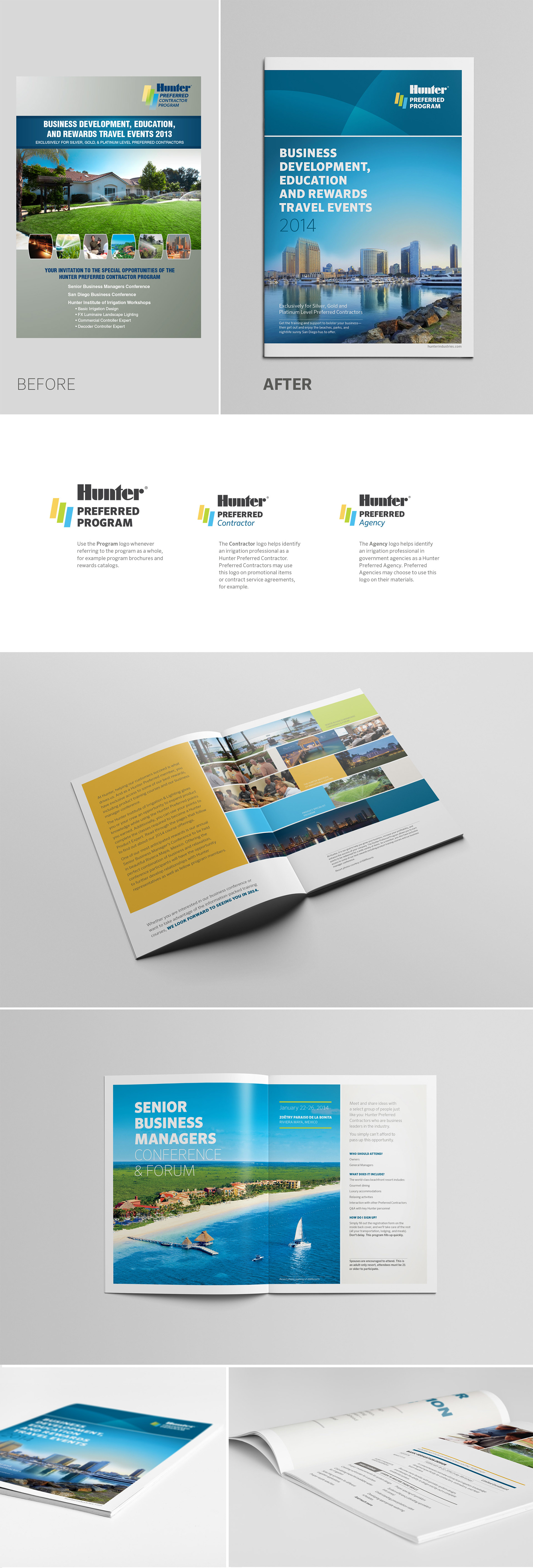 Hunter Preferred Program logos and Marketing Brochure booklet designed by Abby Miller