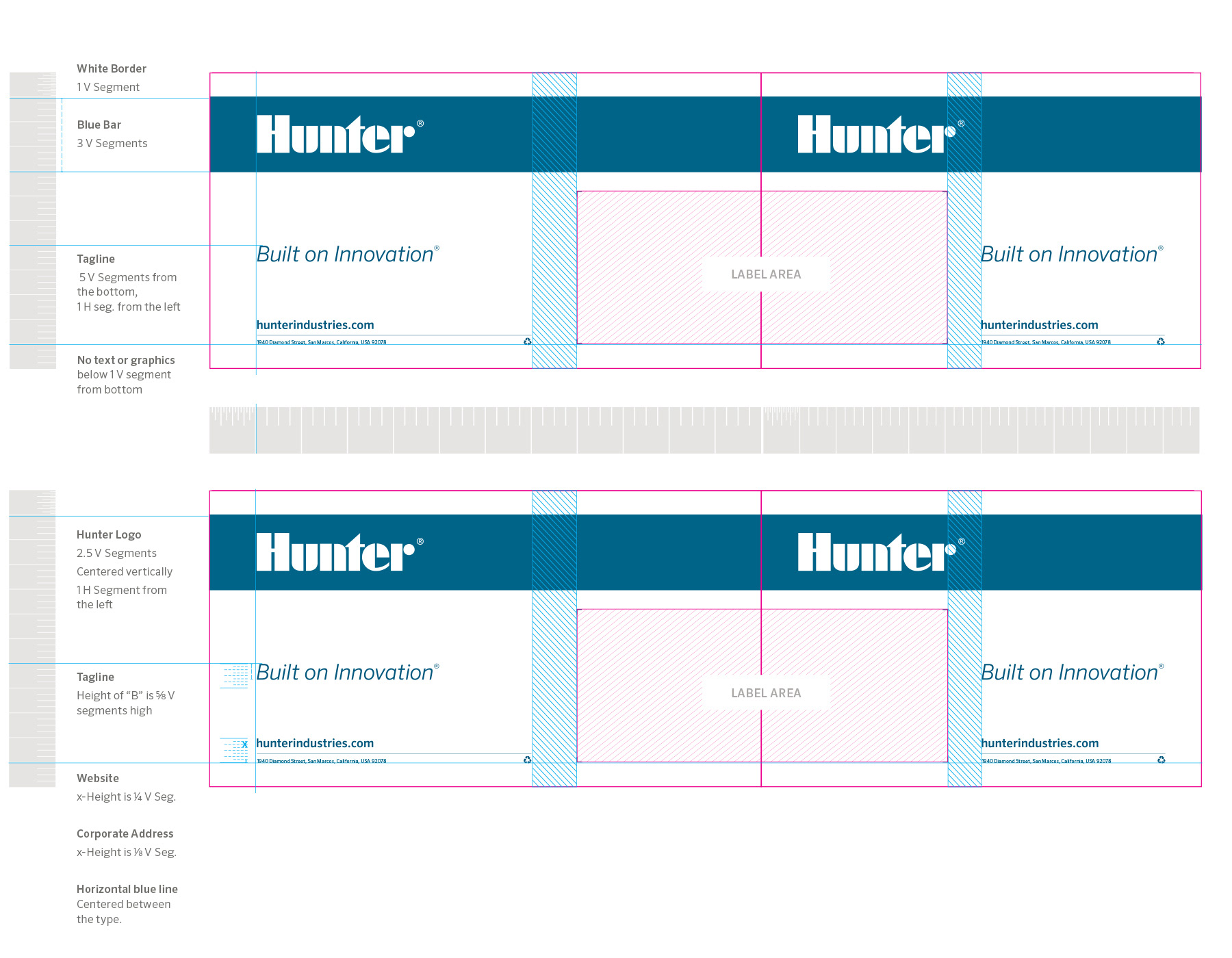 Using the Rubber Grid System on Hunter Industries packaging