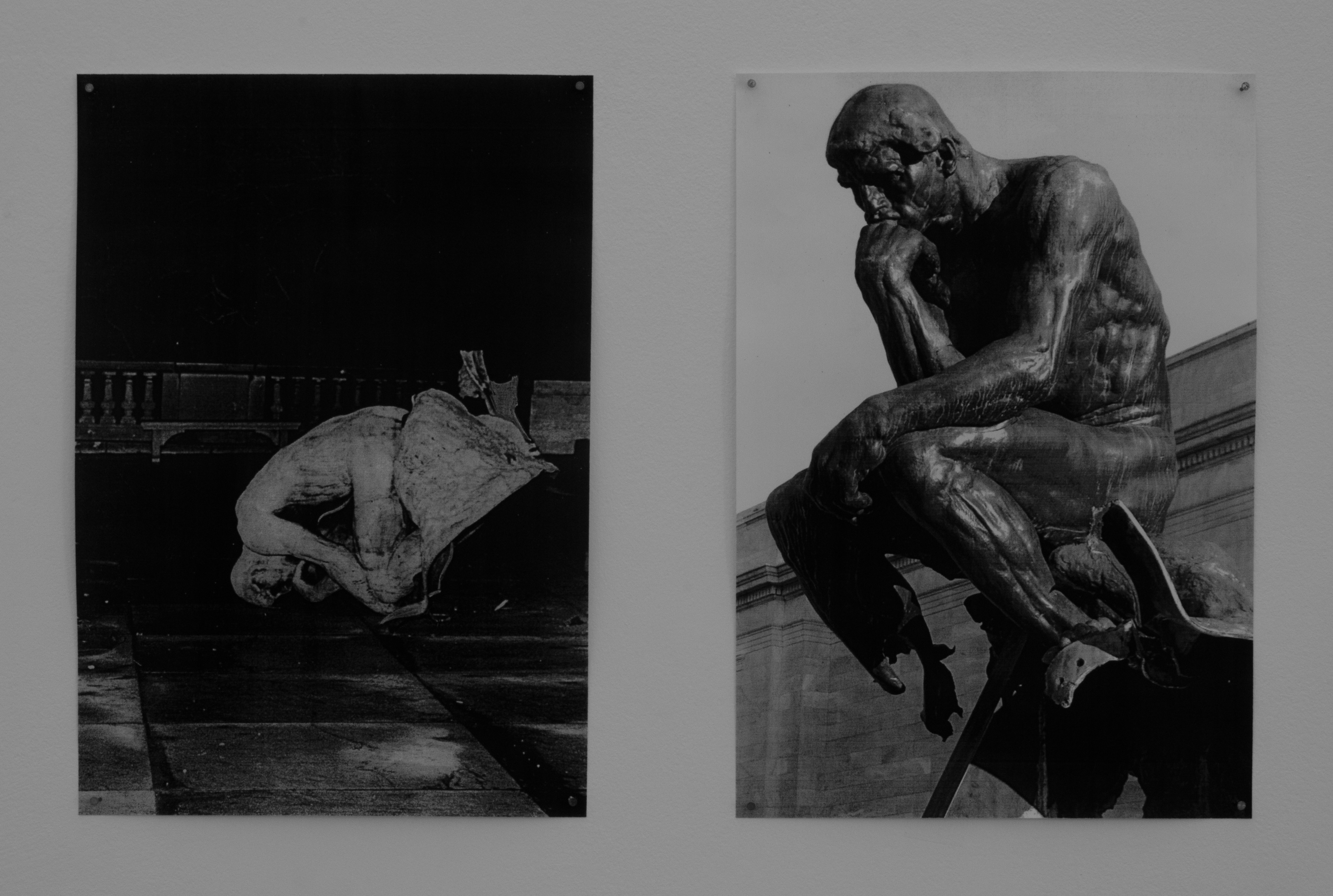 Thinker; Rodin, 1881; Bombed by The Weathermen, 1970