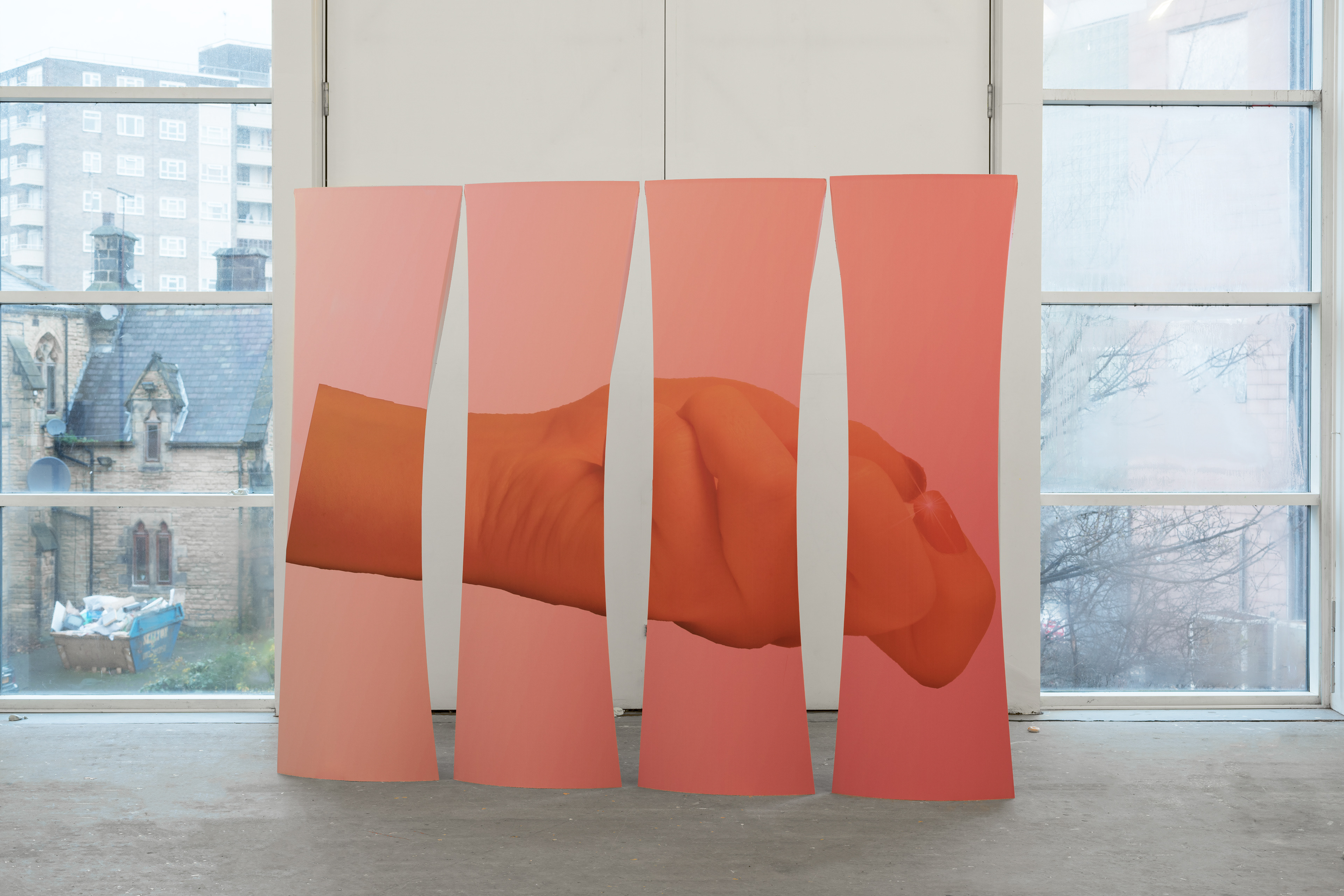 Sidneys (Hand); Ellie Wadman, 2015; Sidney POS display stands; 200 × 60 × 35cm [×4]