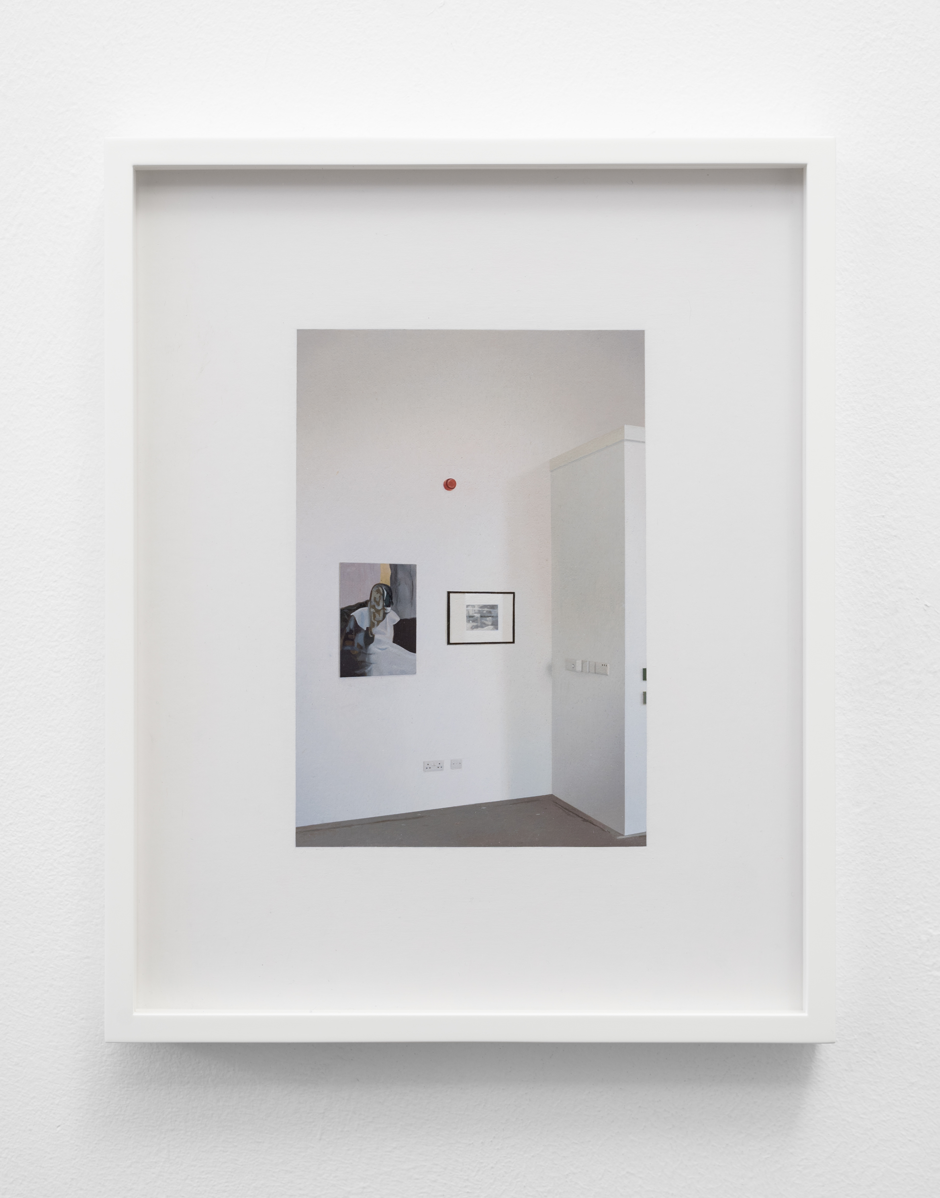 Blip Blip Blip, Leeds, with works by James Tabbush and John Stezaker.; Andrew Grassie, 2016/17; tempera on paper on board; 19 × 12.5cm