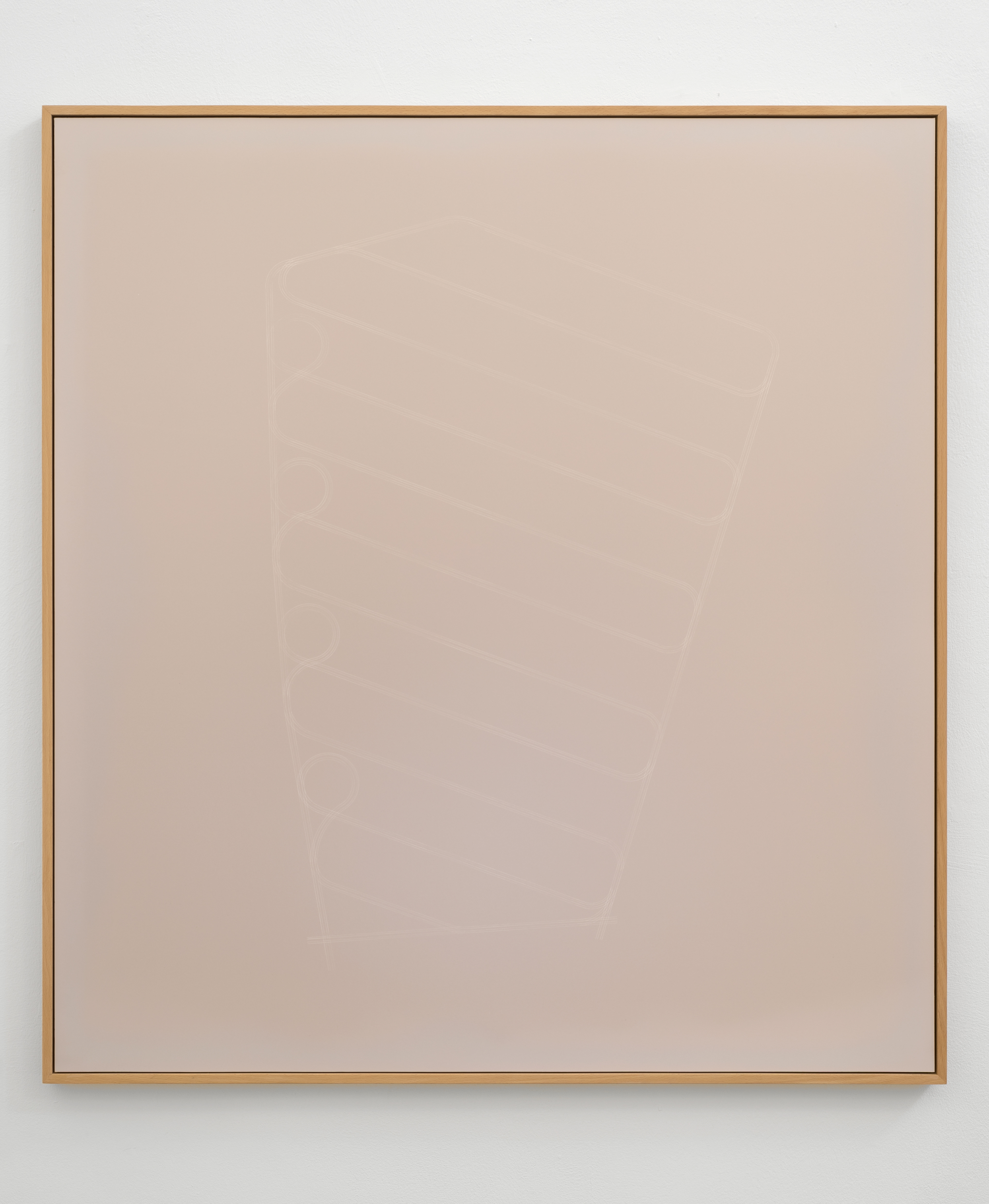 Farmer’s Tan, Ian Jackson, 2014–17, Ilford MGIV RC pearl photo paper mounted on 1.5mm sheet aluminium with custom beech wood tray frame, 108.5 × 100.5cm (unframed)