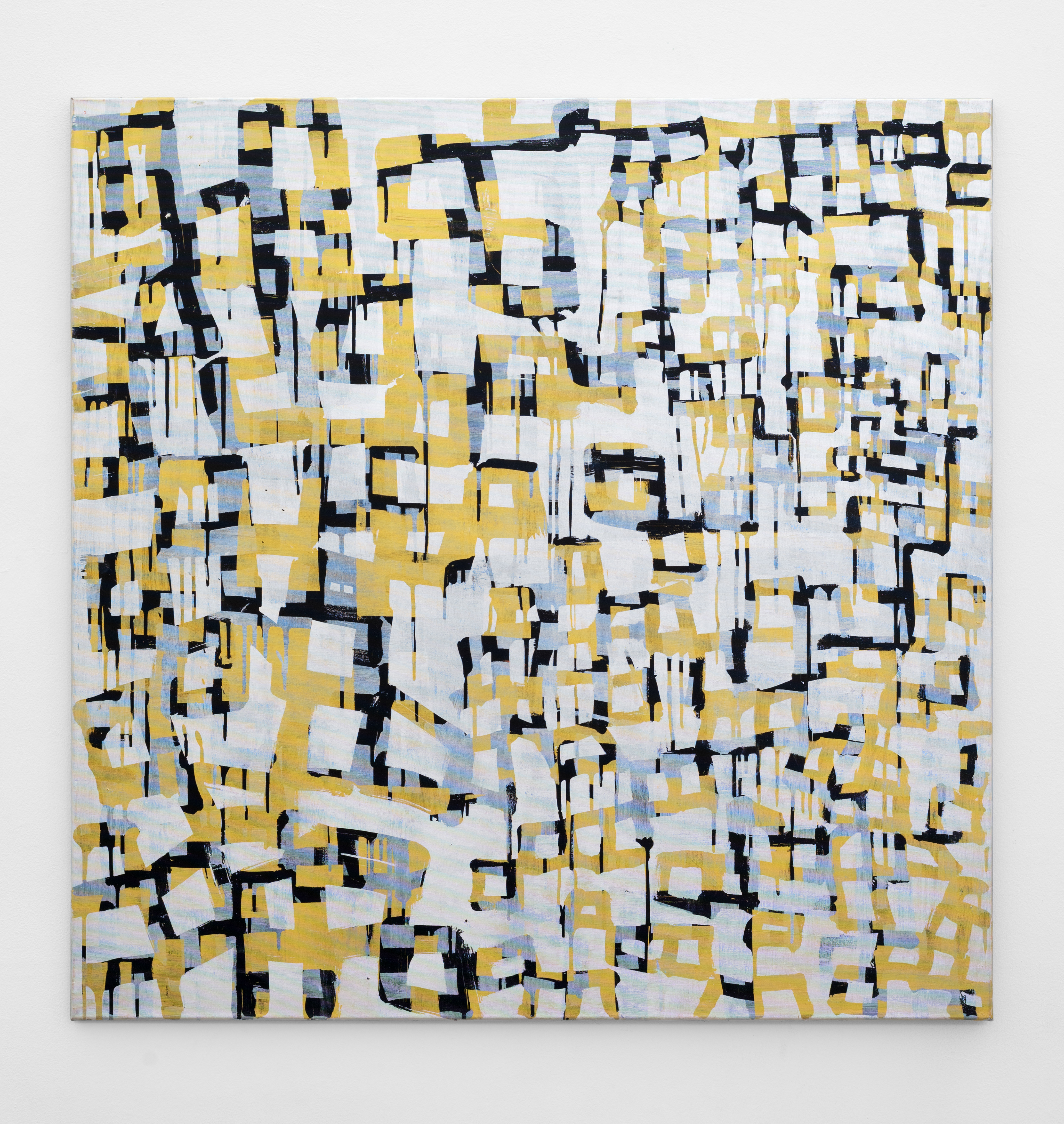Zzle; Ilchi Kim, 2010; acrylic on canvas; 120 × 120cm