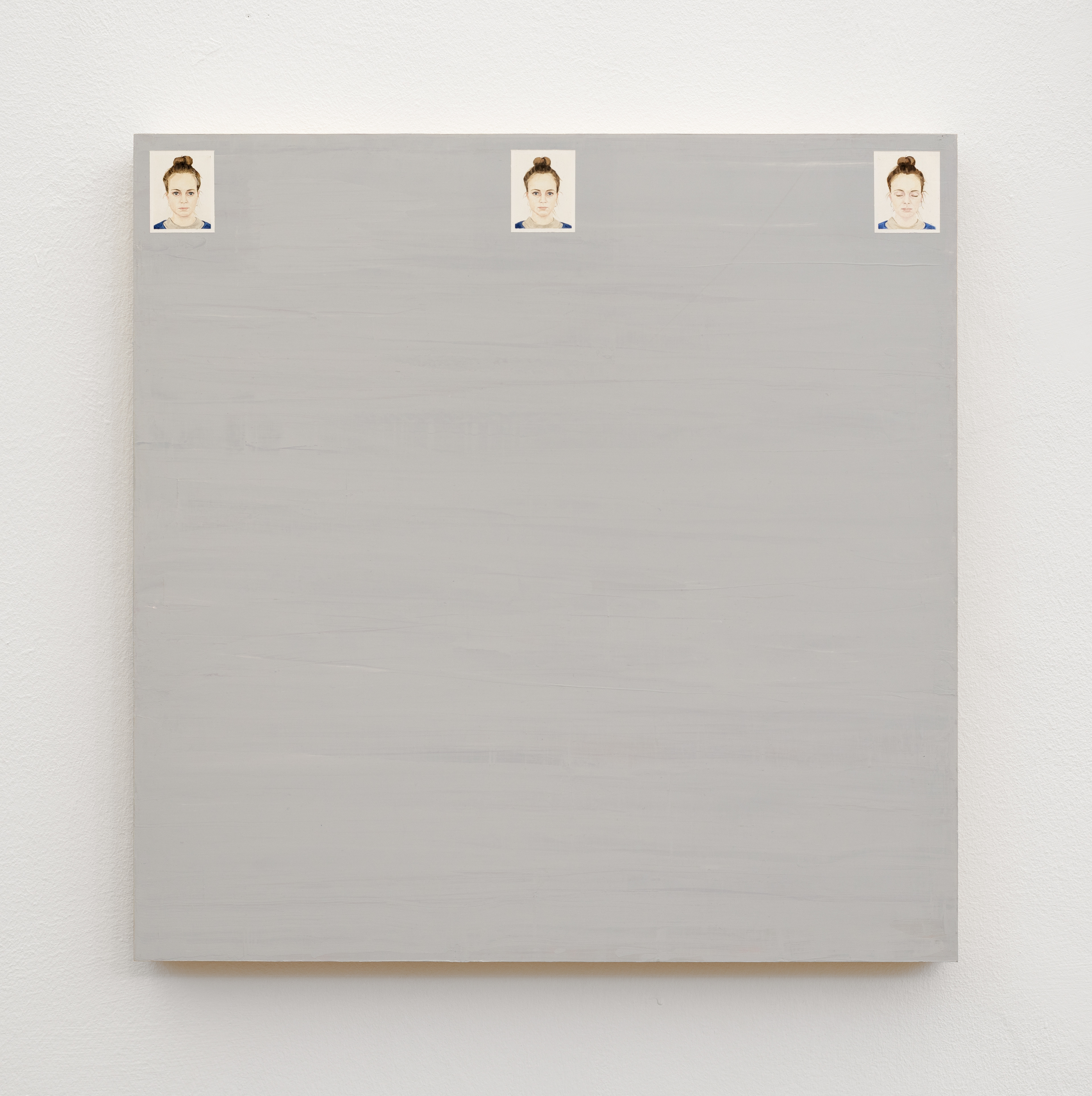 Emma; Harriet Selka, 2015; oil, gesso, plaka, board, pine; 50cm × 50cm × 5cm