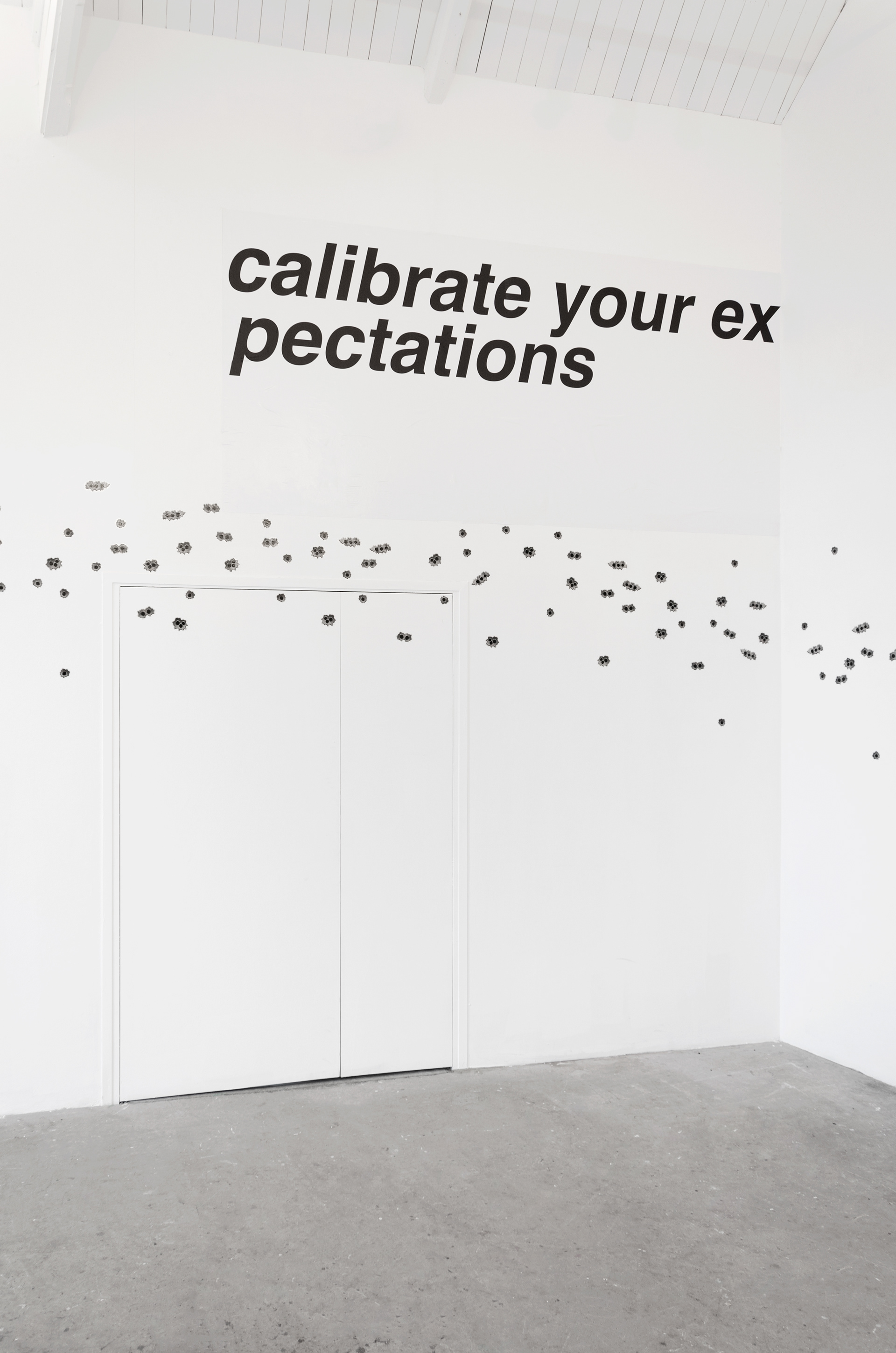 Calibrate Your Expectations; Georgia Dennison, 2014; bill board poster; 118 × 252