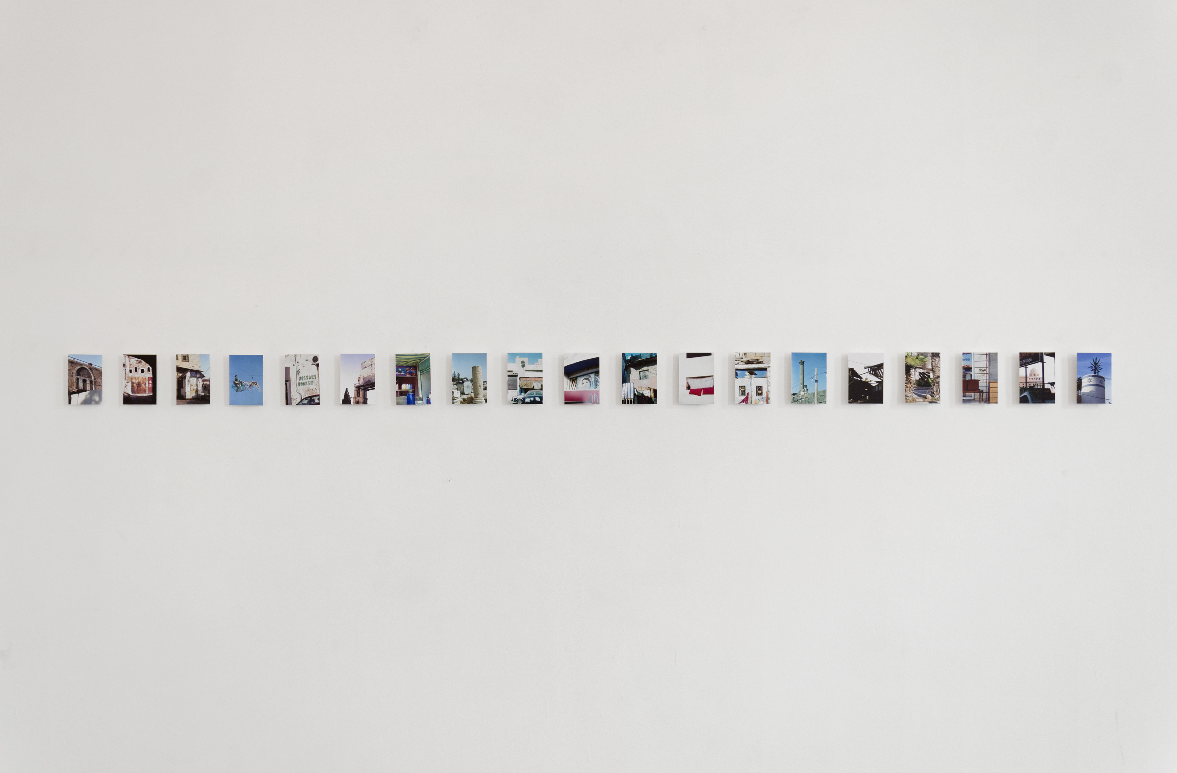 Misplaced; Miriam Chefrad, 2015; 35mm mounted photographs; 14.8 × 10.5cm [×19]