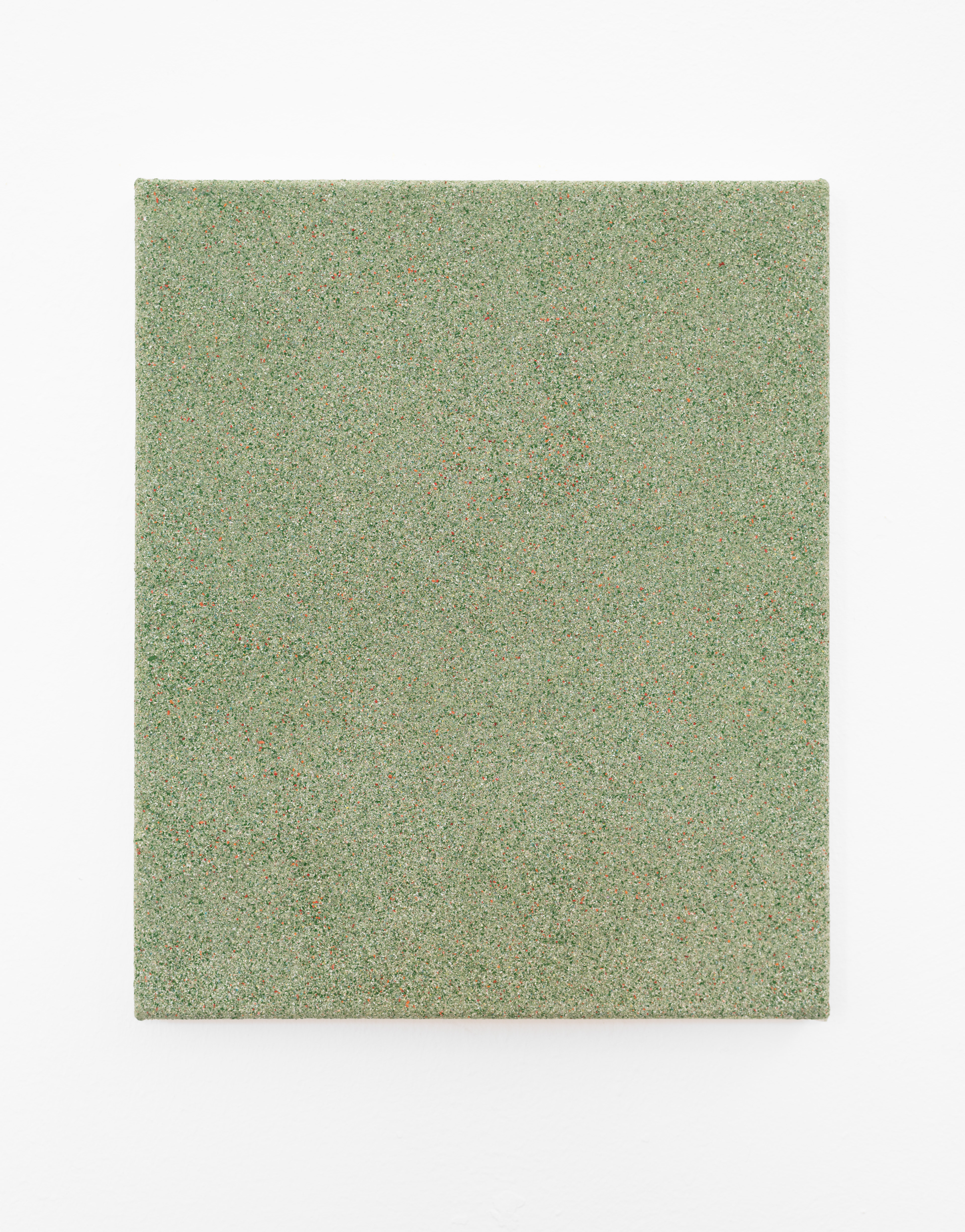 New Paintings (Louisa), Pavel Büchler, 2017, reclaimed paint on canvas, 30.5 × 25.5cm