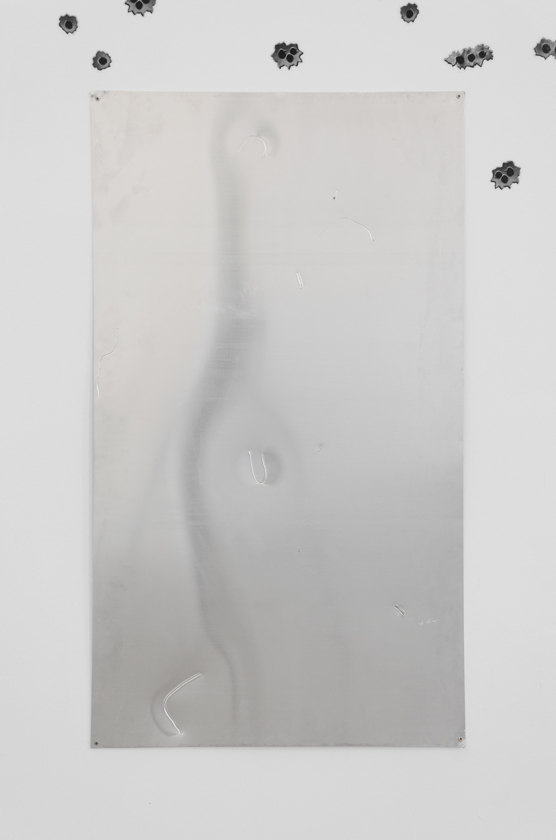 Photograph ii; Stacy Broadbent, 2014; aluminium; 150 × 0.5 × 80cm