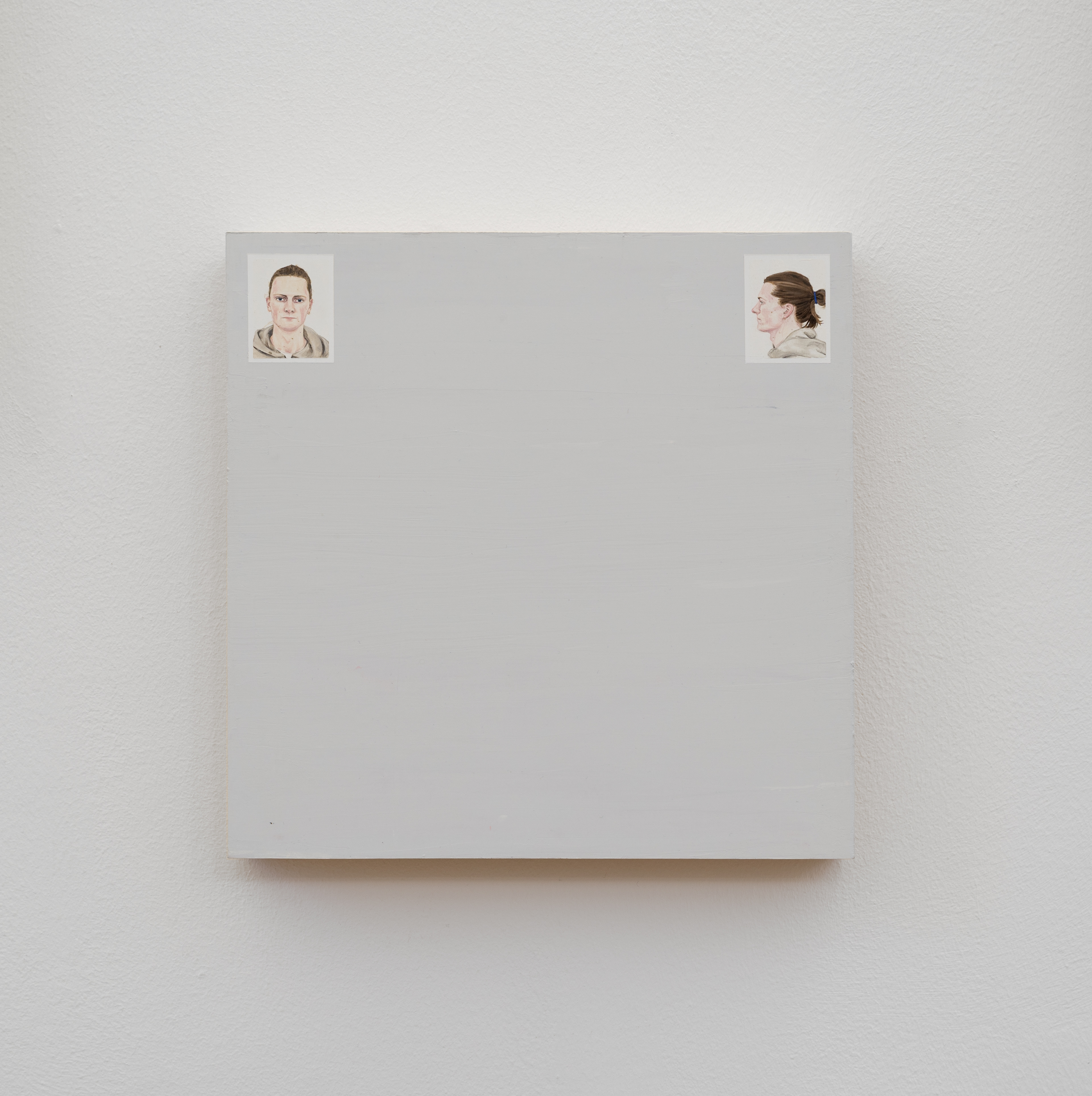 Jesse; Harriet Selka, 2015; oil, gesso, plaka, board, pine; 28cm × 28cm × 5cm