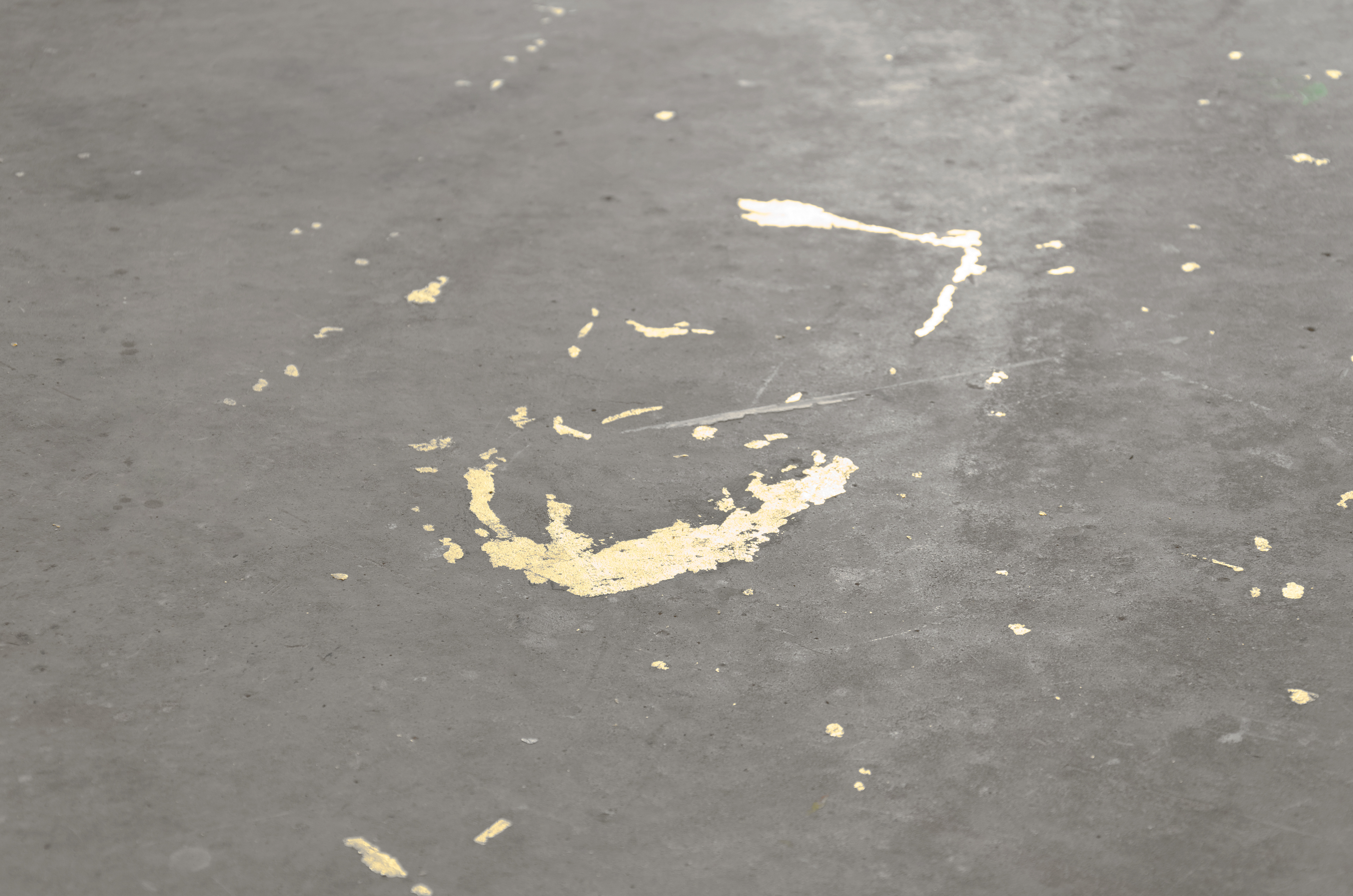 Gold Chip; Gina Price, 2015; gold leaf; 980 × 870cm approx.