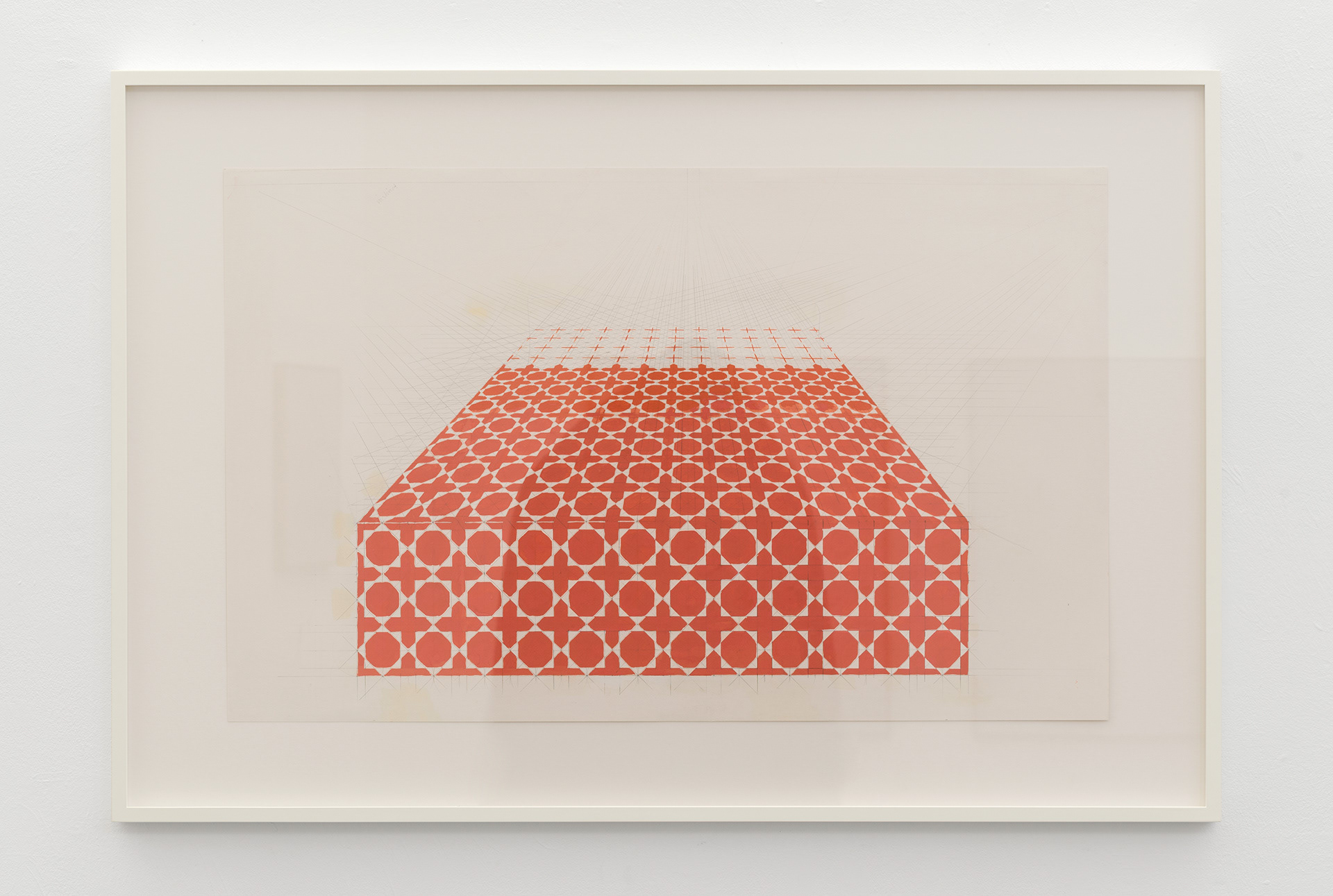 Preparatory drawing for Cover No.180 / No.50, Jenny West, 2016–17, pencil, gouache and watercolour on paper, 62 × 93cm (unframed)