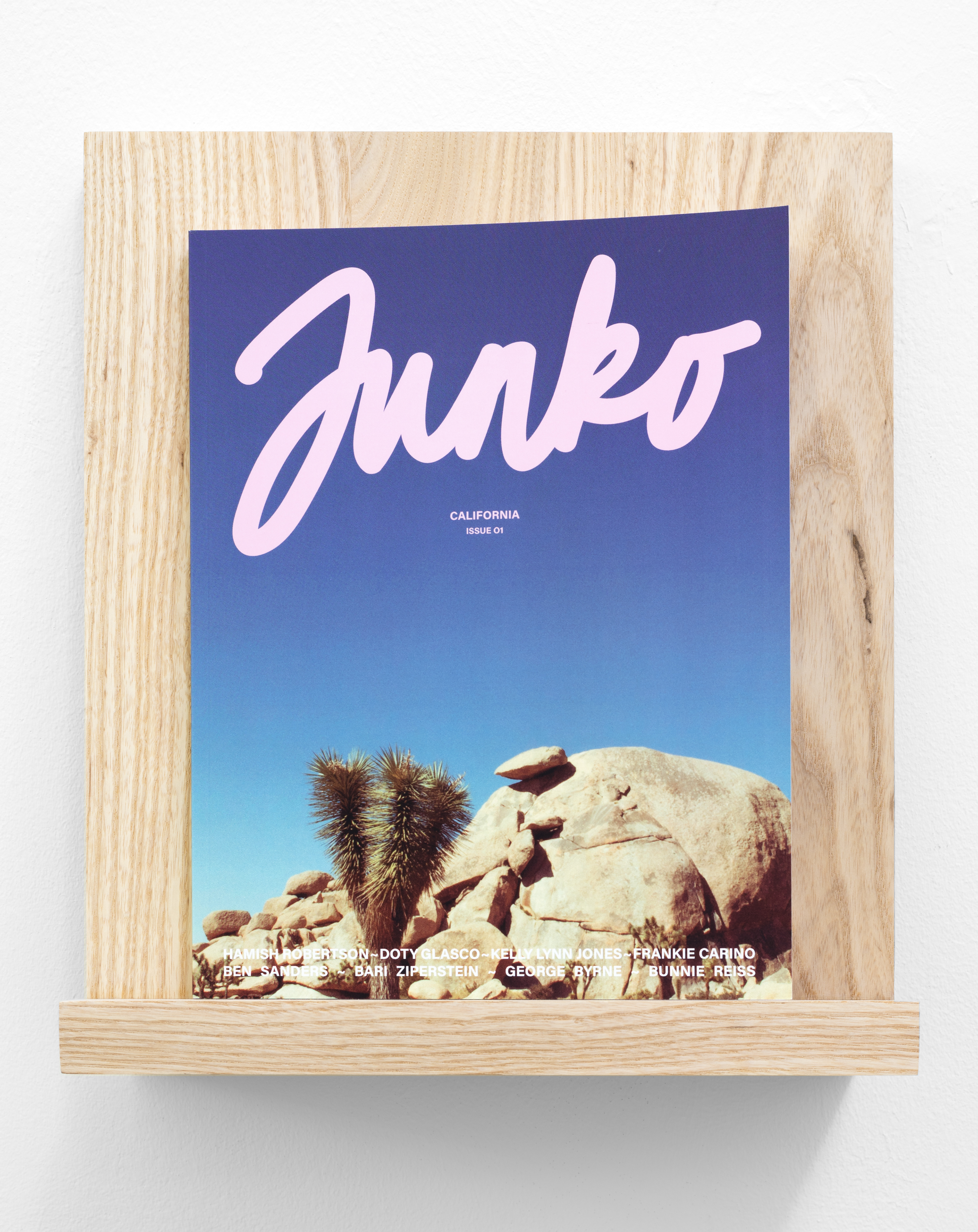Junko California; Amy Moffat, 2016; magazine, shelf; 28.5 × 22cm