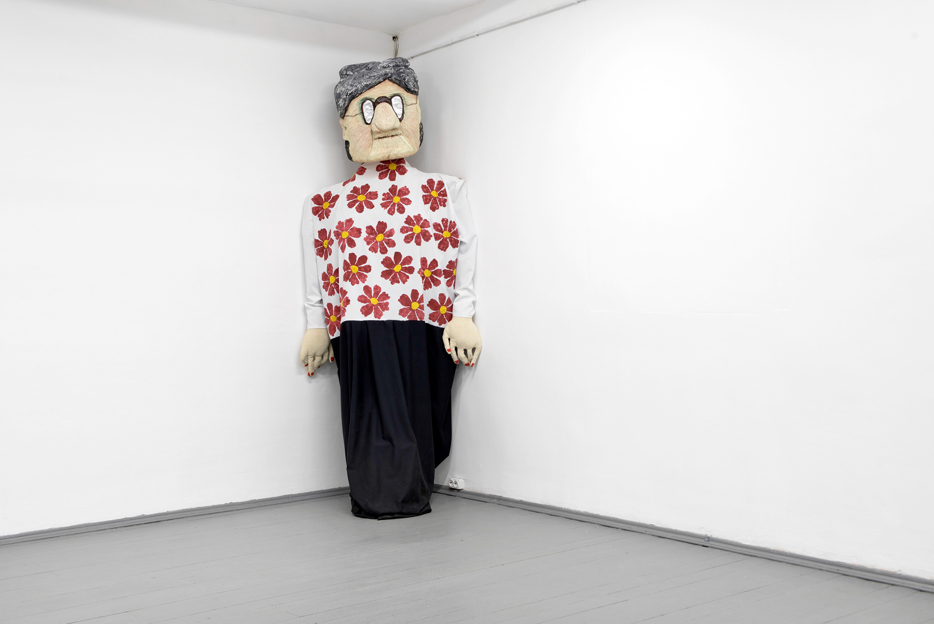 Kolobok; Dora Sidorenko, 2020; costume, projection; dimensions variable *performed every Sunday at 16.00 throughout the duration of the show