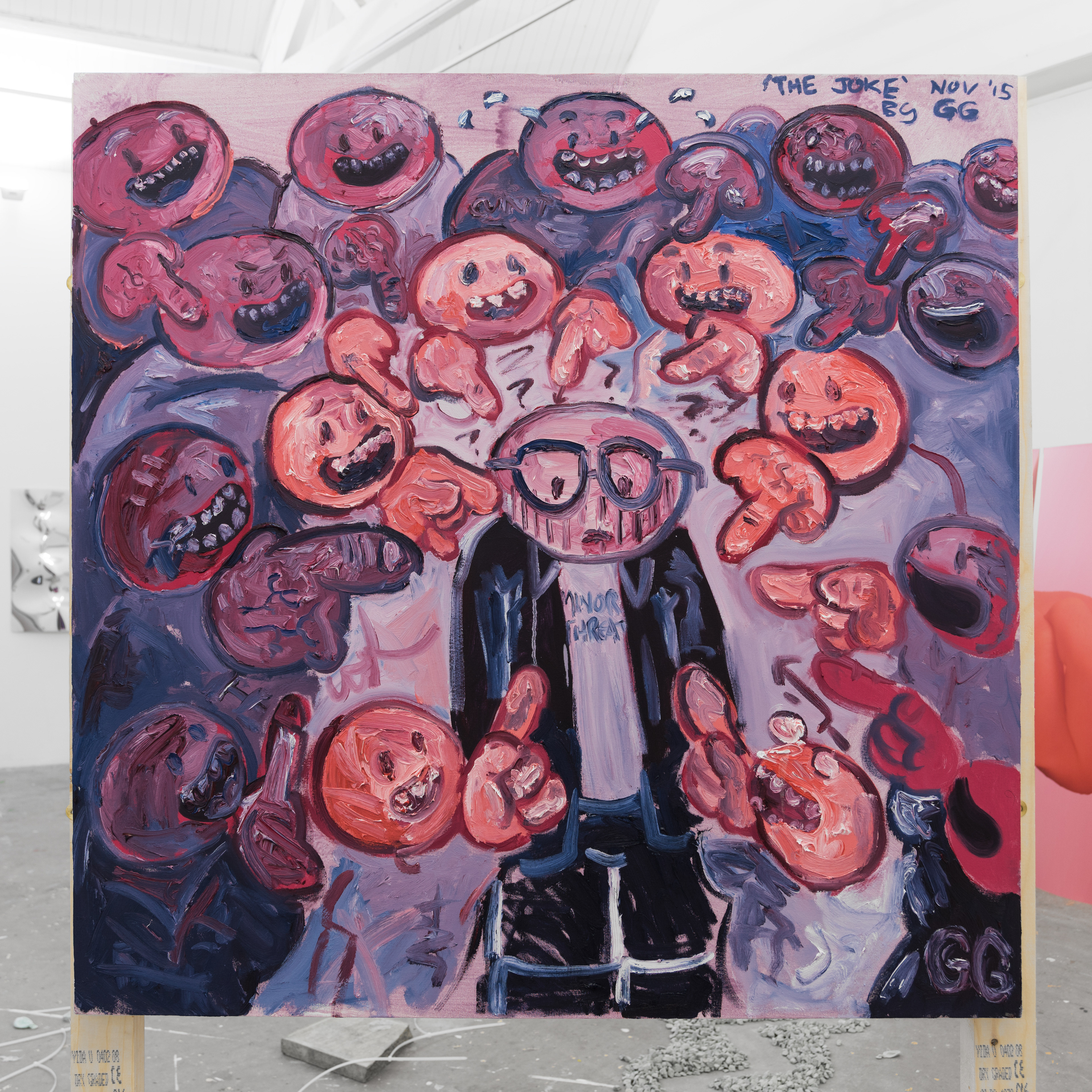 The Joke; George Garthwaite, 2015; oil on canvas; 100 × 100cm