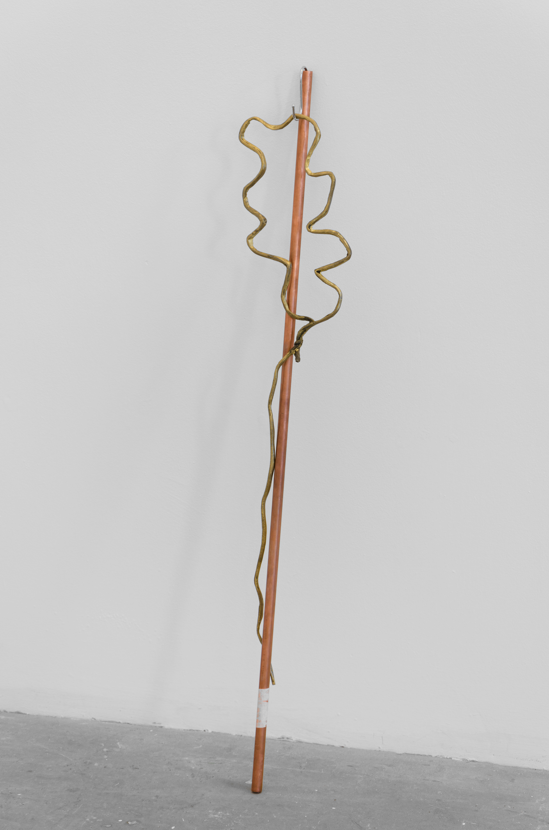 Untitled; Stacy Broadbent, 2014; brass cast; 80 × 1 × 20cm [Approx.]