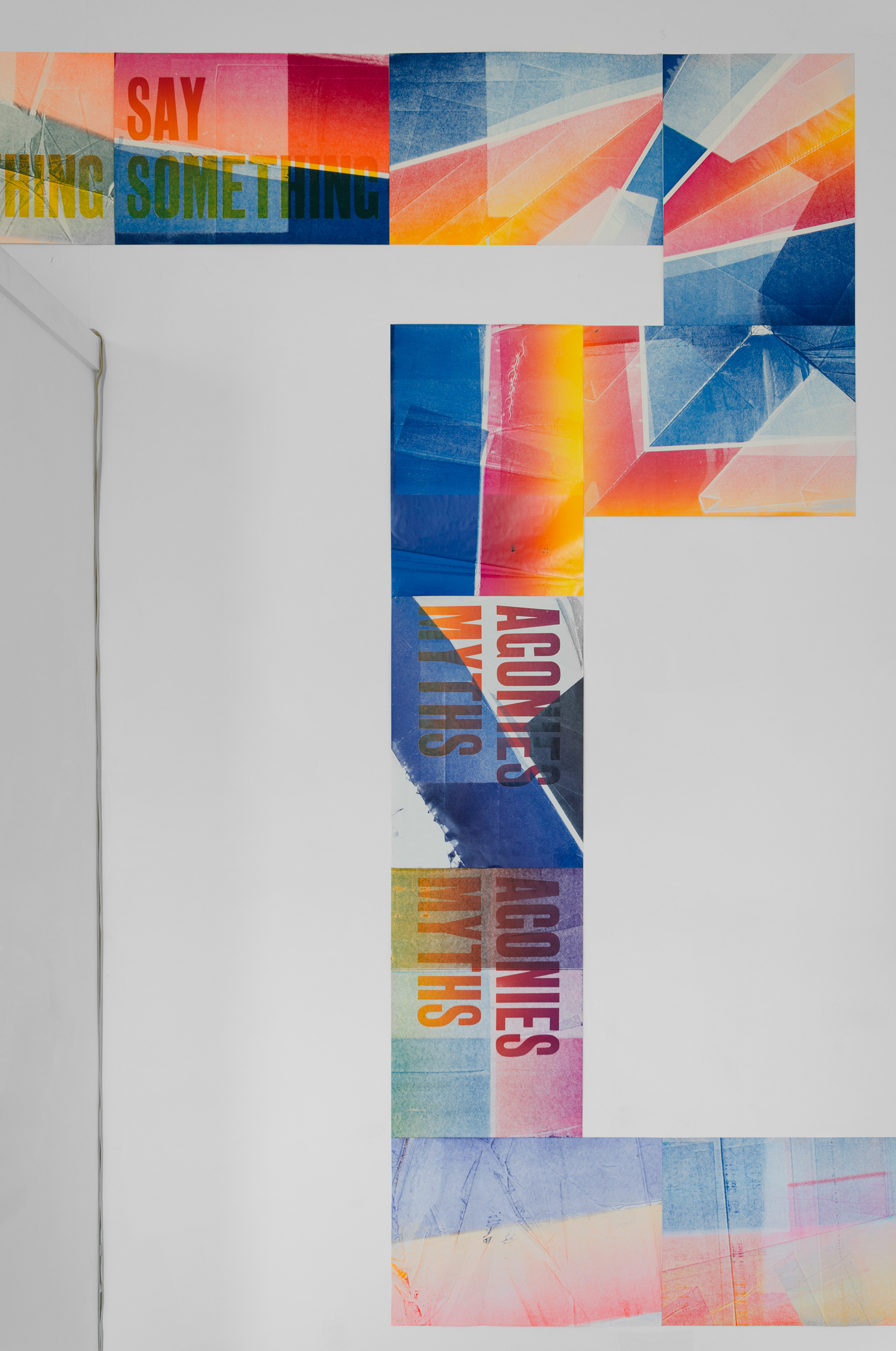 No title; Ciara Phillips and Edwin Pickstone, 2015; letterpress print on paper; 45 × 64cm [×127]