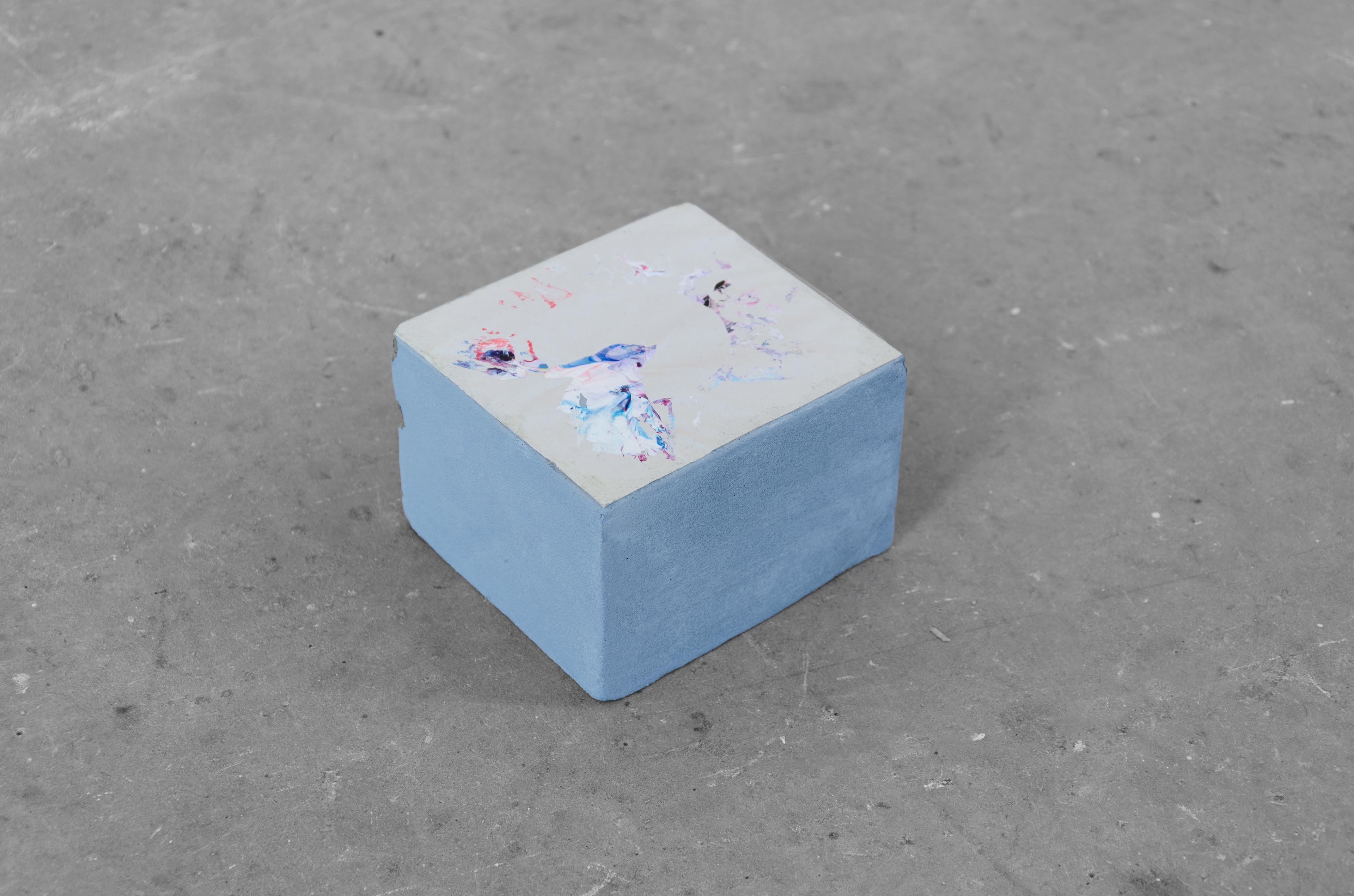 Untitled (Falling action / Denouement); Emilie Spark, 2014; acrylic, oasis; 8 × 10.5 × 11.5cm
