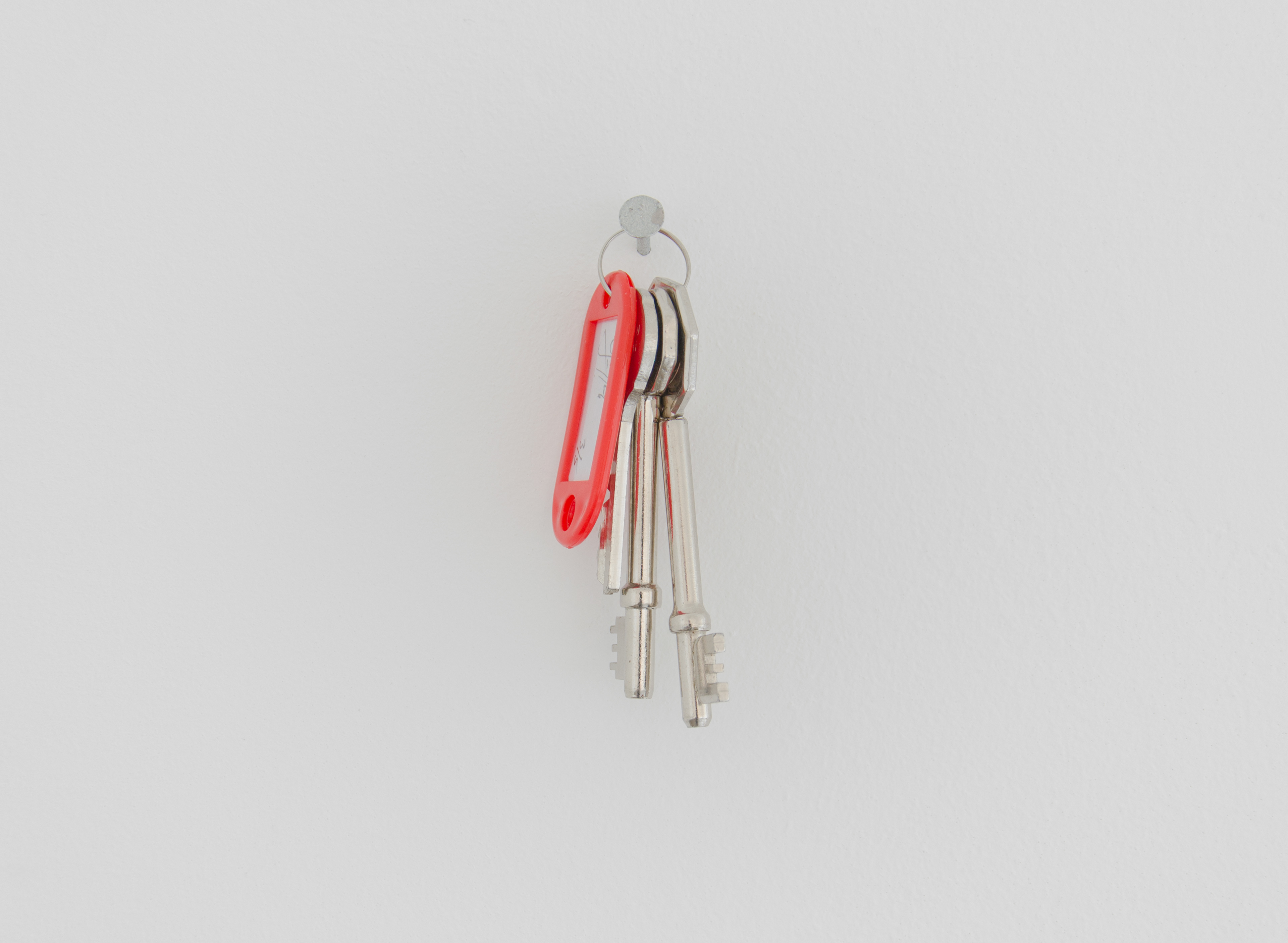 Keys to My Apartment; Levin Haegele, 2003–2009; keys; Edition of 5 + 1AP; Editions will be remade every time the artist moves into another home.