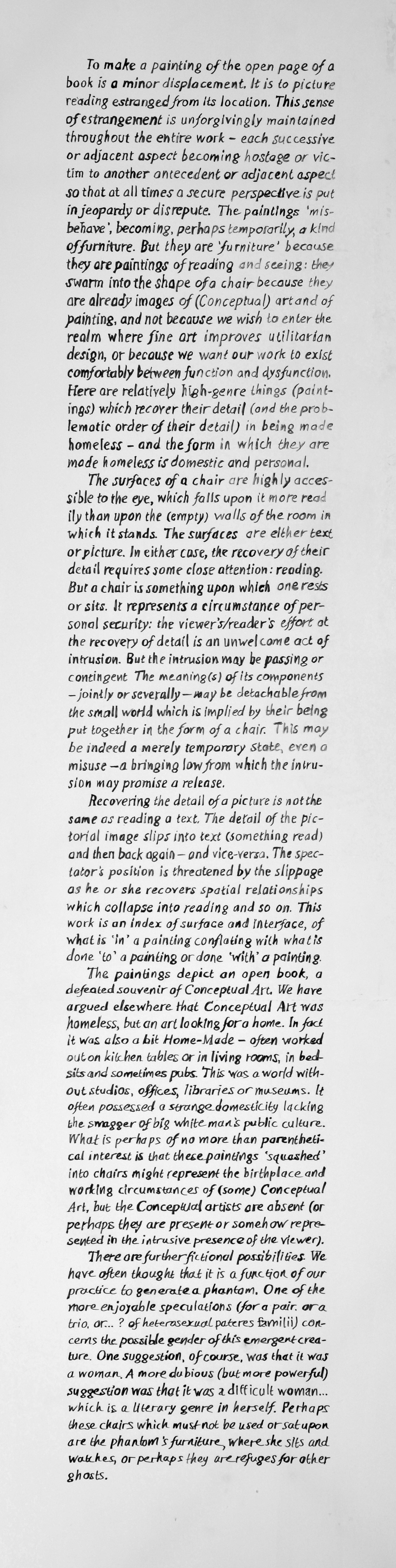 Baldwin, M., Harrison, C. and Ramsden, M., Art & Language In Practice, Vol.1: Illustrated Handbook (Barcelona: Fundació Antoni Tàpies, 1999) pp.277-278