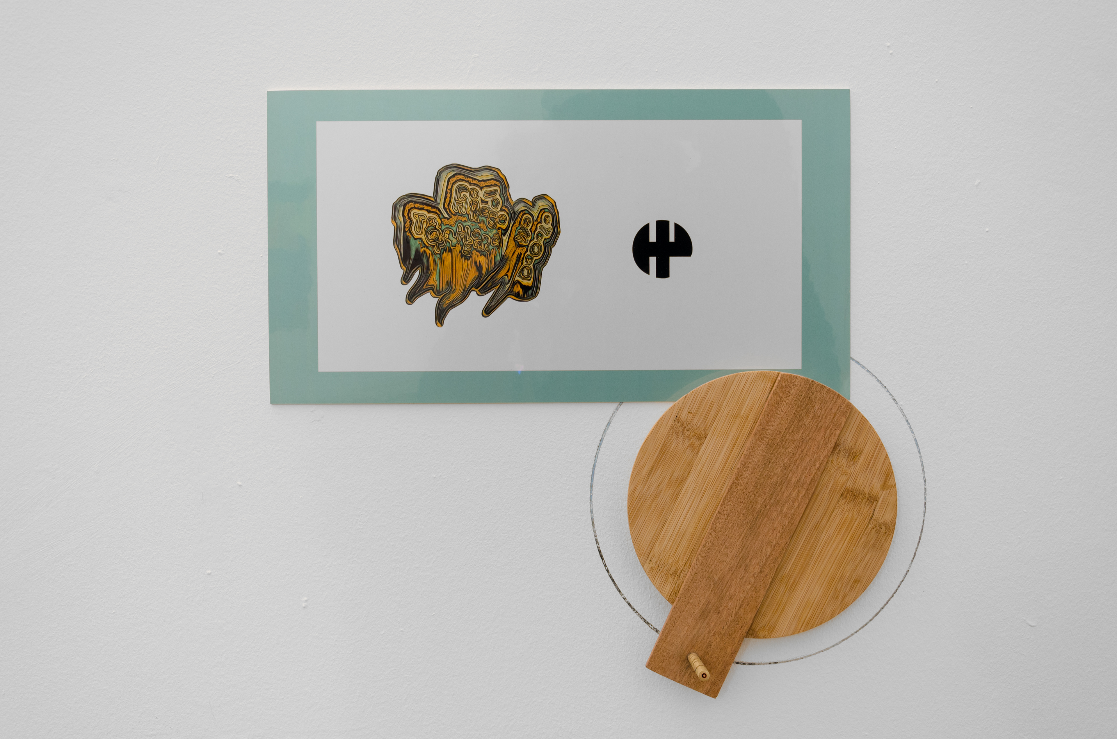 Our neural pathways have become accustomed to your sensory input patterns; 2013; Mounted fujiflex prints and hardwood; 106 × 72cm / 40 × 30cm