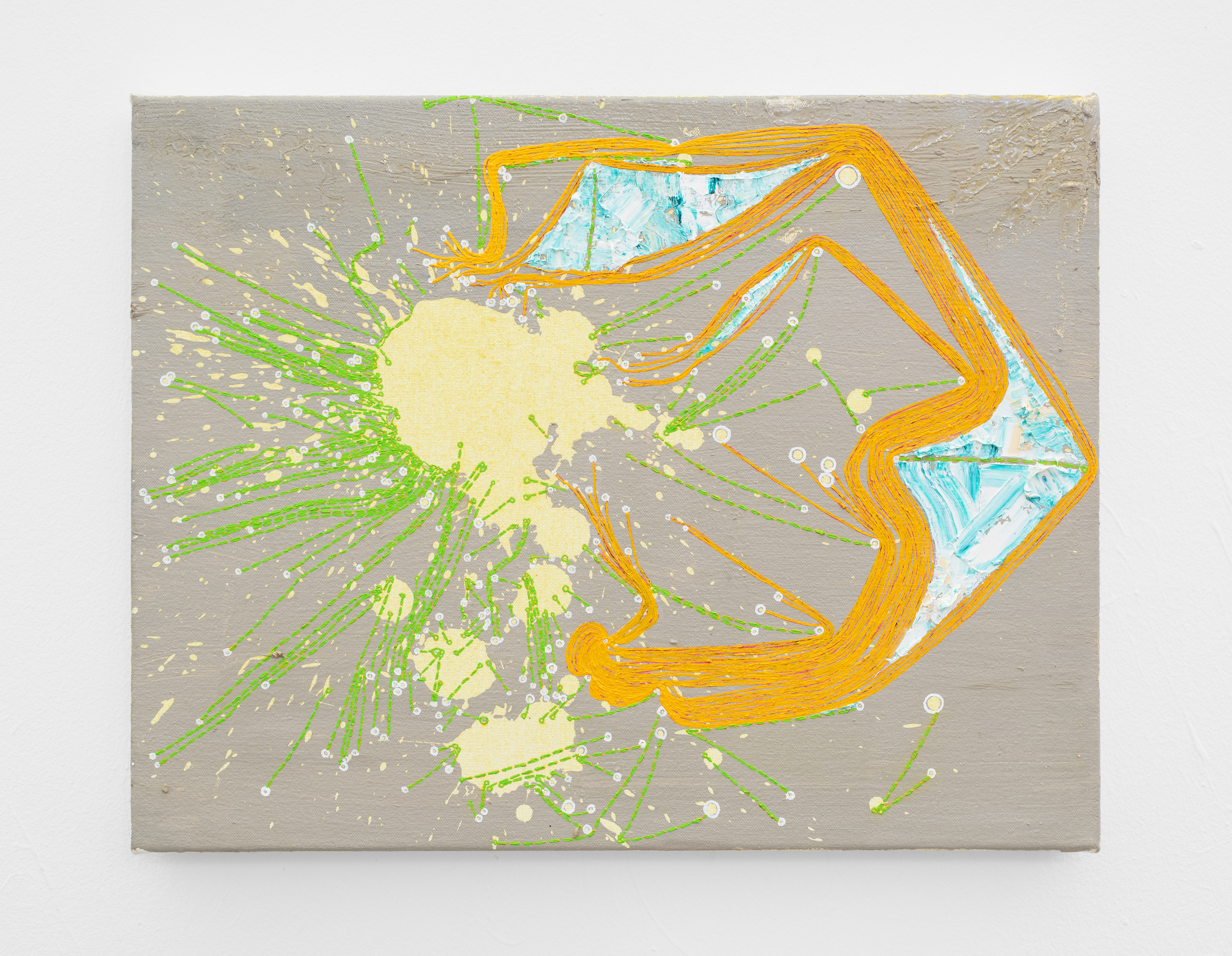 Siscicily; Katie Pratt, 2017; oil, encaustic on canvas; 36 × 46cm
