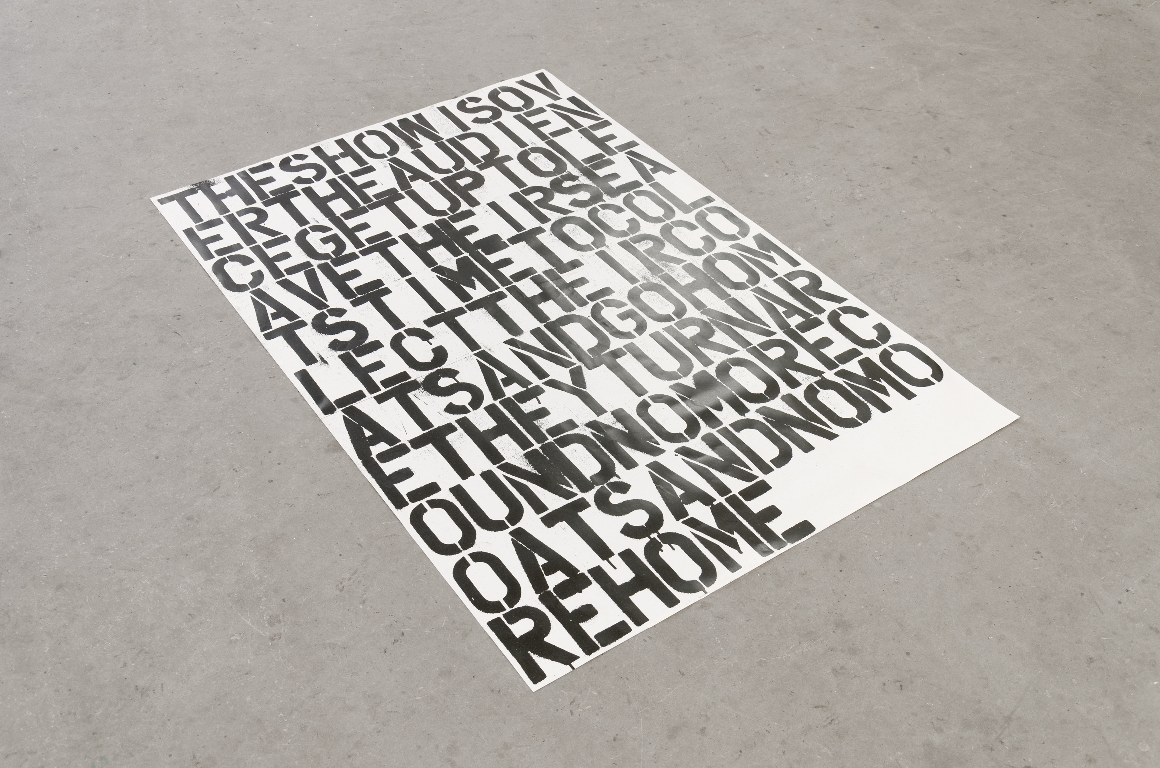 Untitled (collaboration for printed matter); 1993; Posters; 141 × 94cm