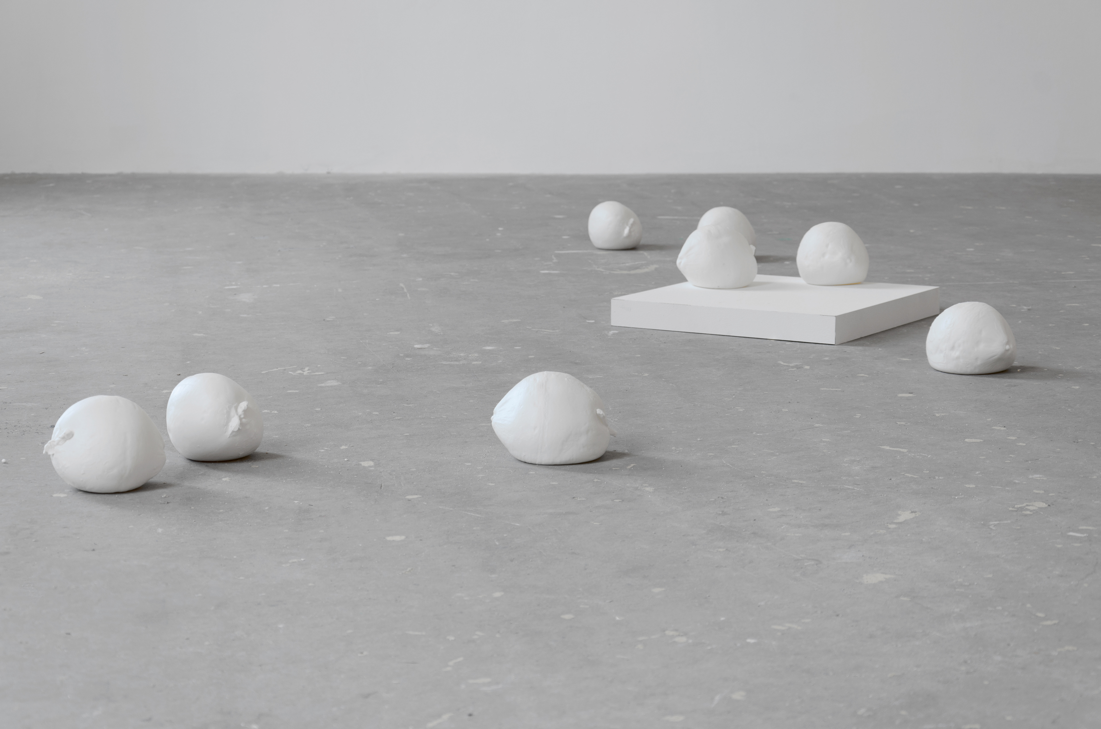 We Used To Catch Lizards With Blue Tails (excerpt); Rebecca Stewart, 2015; parian slip cast; 25 × 15 × 15cm [×8]