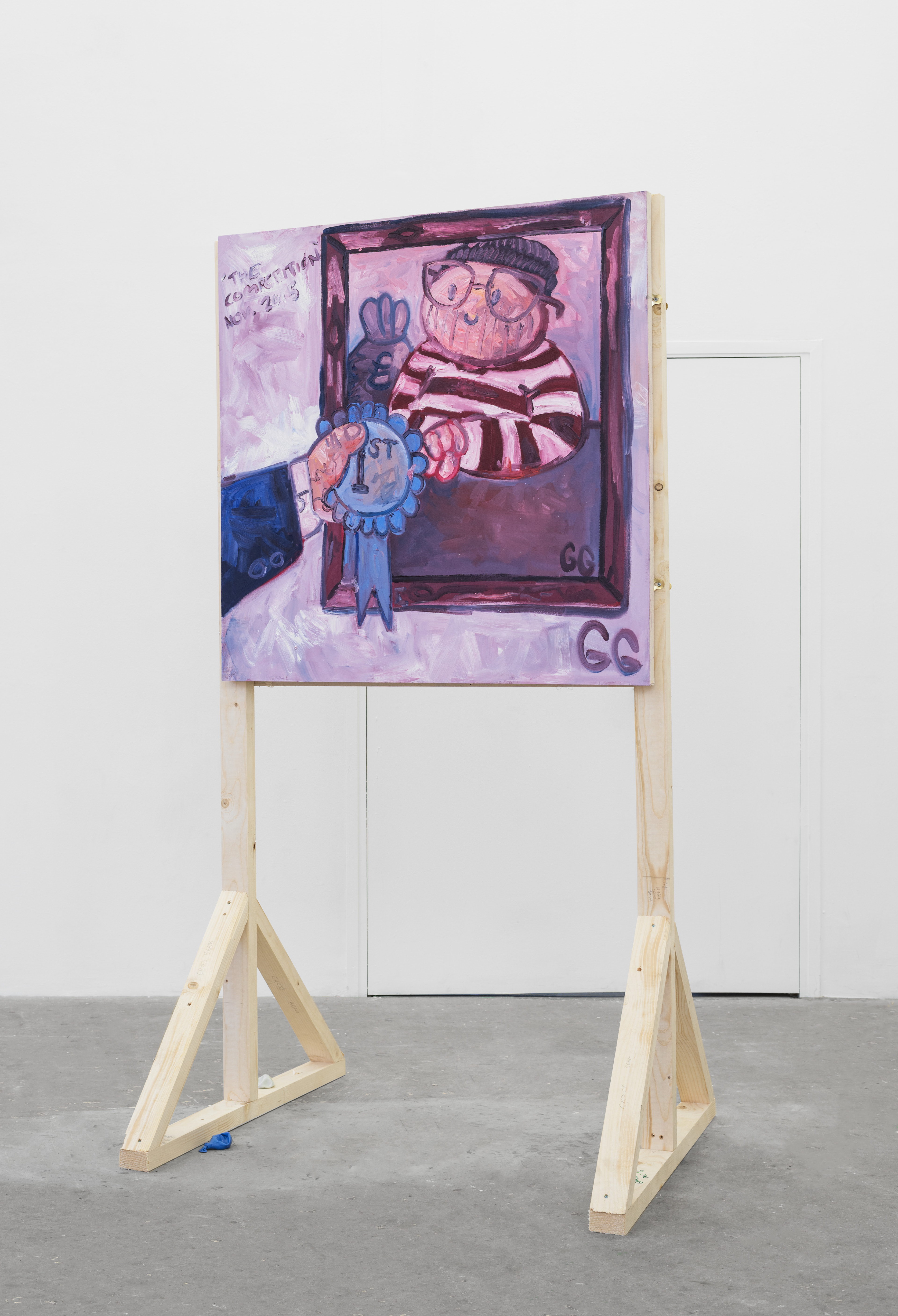 The Competition; George Garthwaite, 2015; oil on canvas; 100 × 100cm