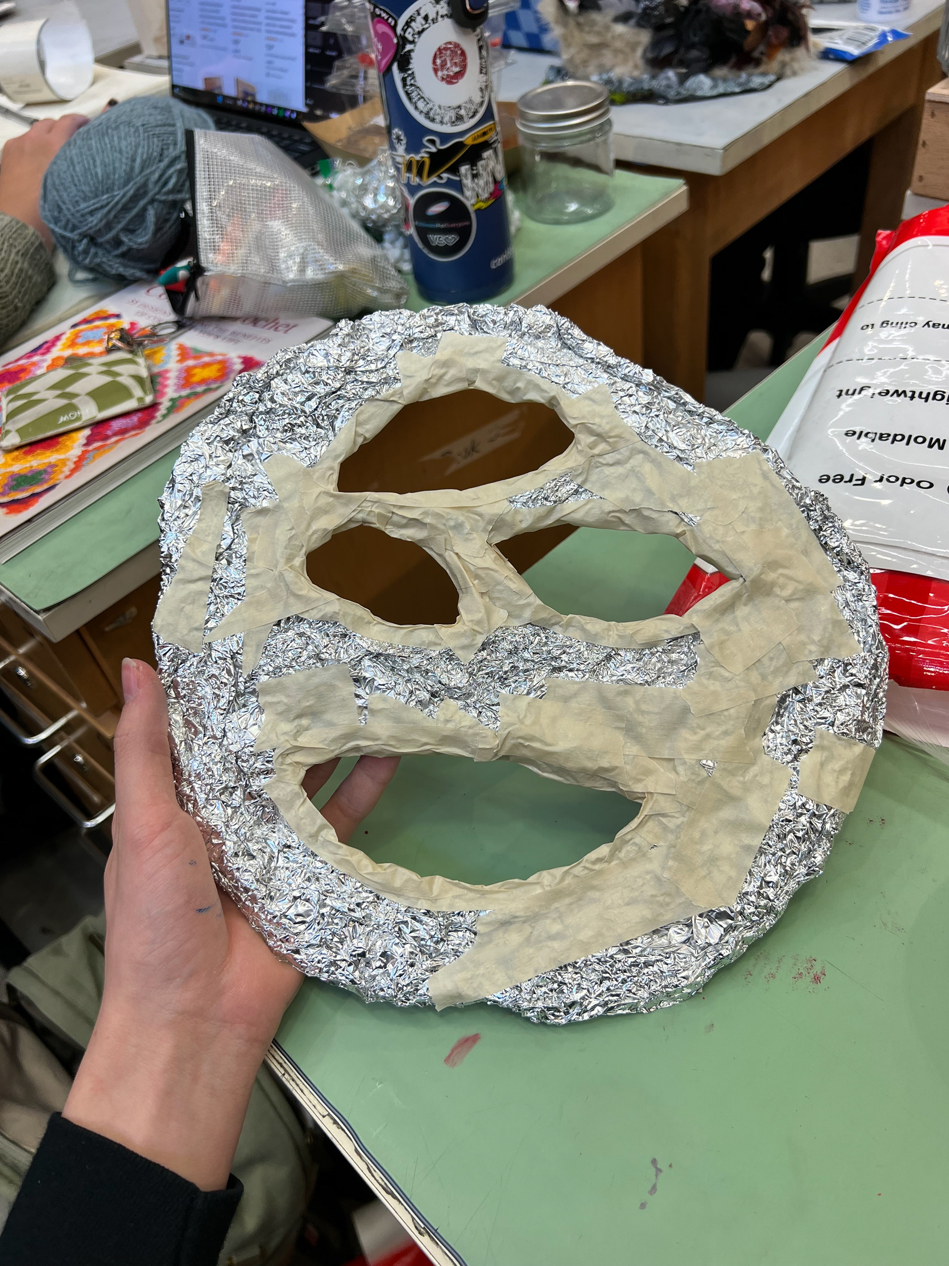 tin foil as structure