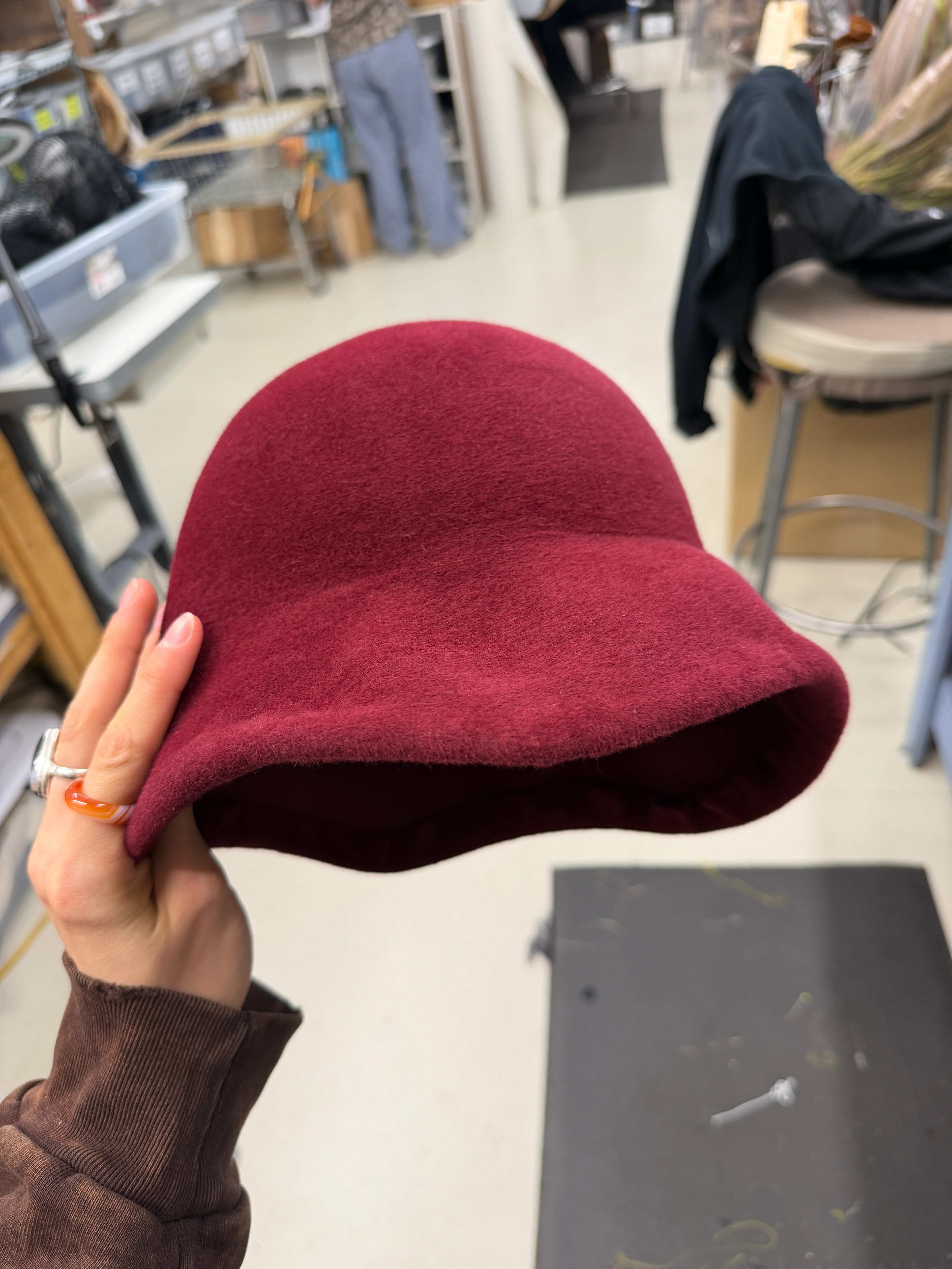 wire and rolled hem
