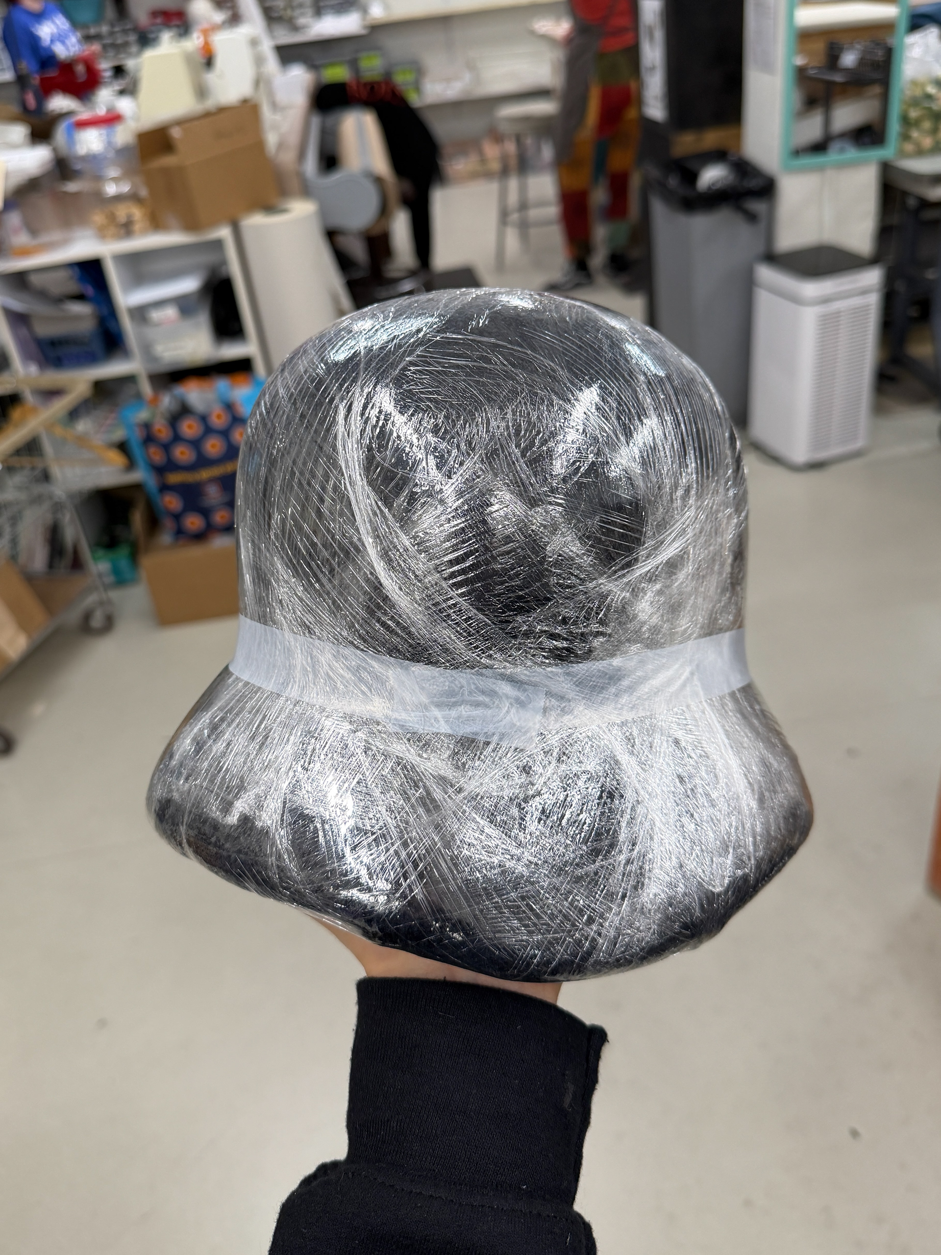 padded and plastic wrapped