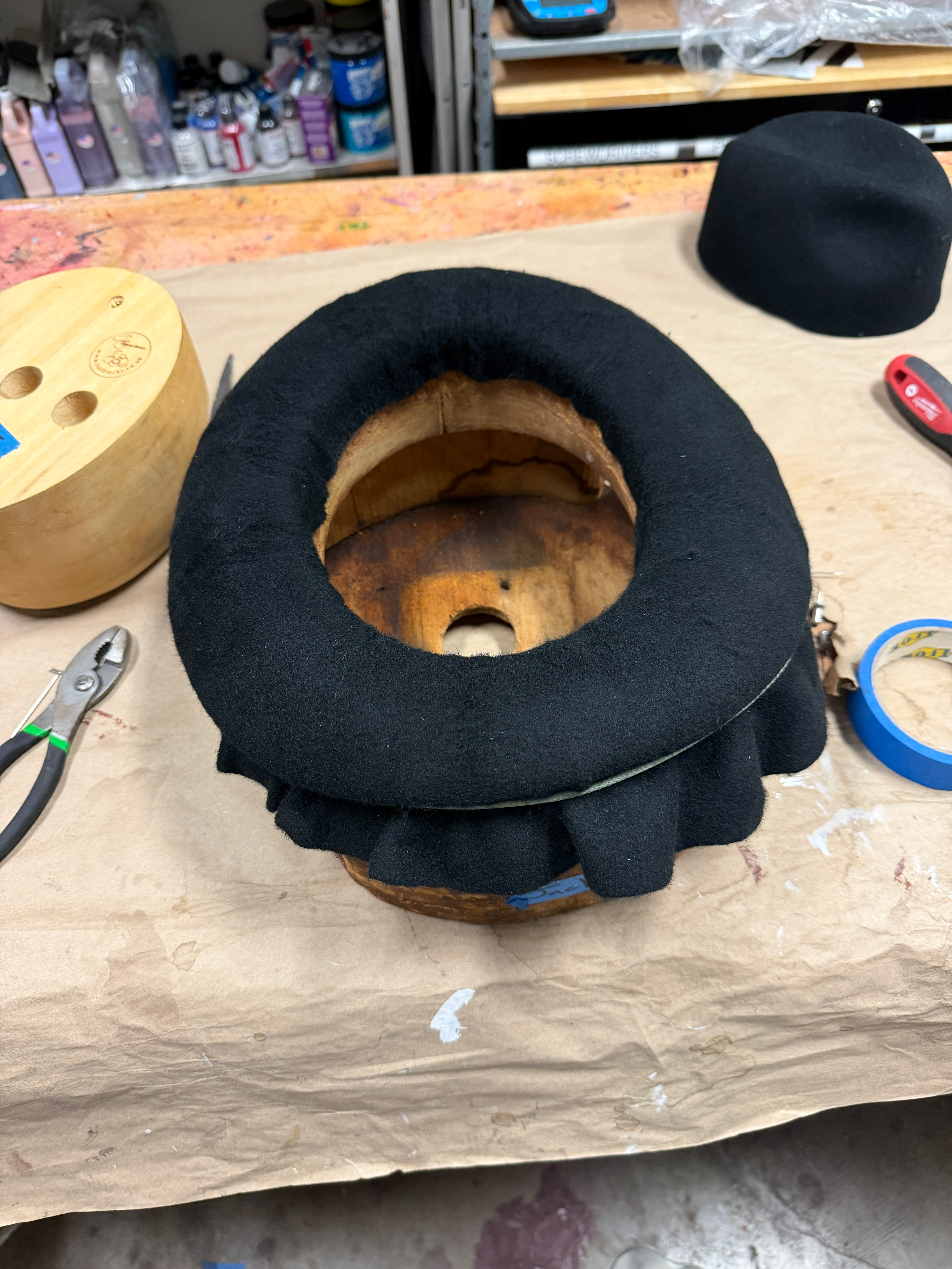 brim after blocking