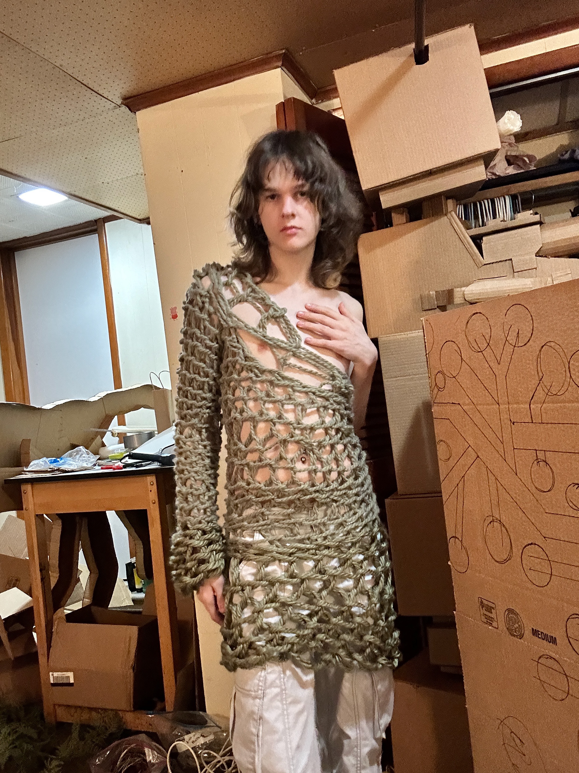 crocheted more of the top to fit better