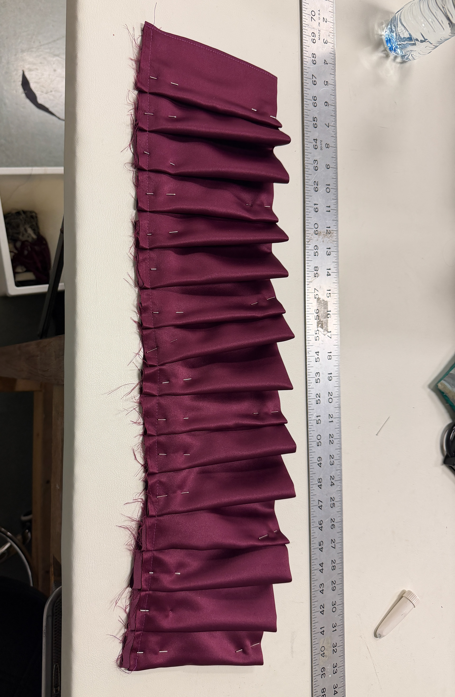 pleating decorative fabric