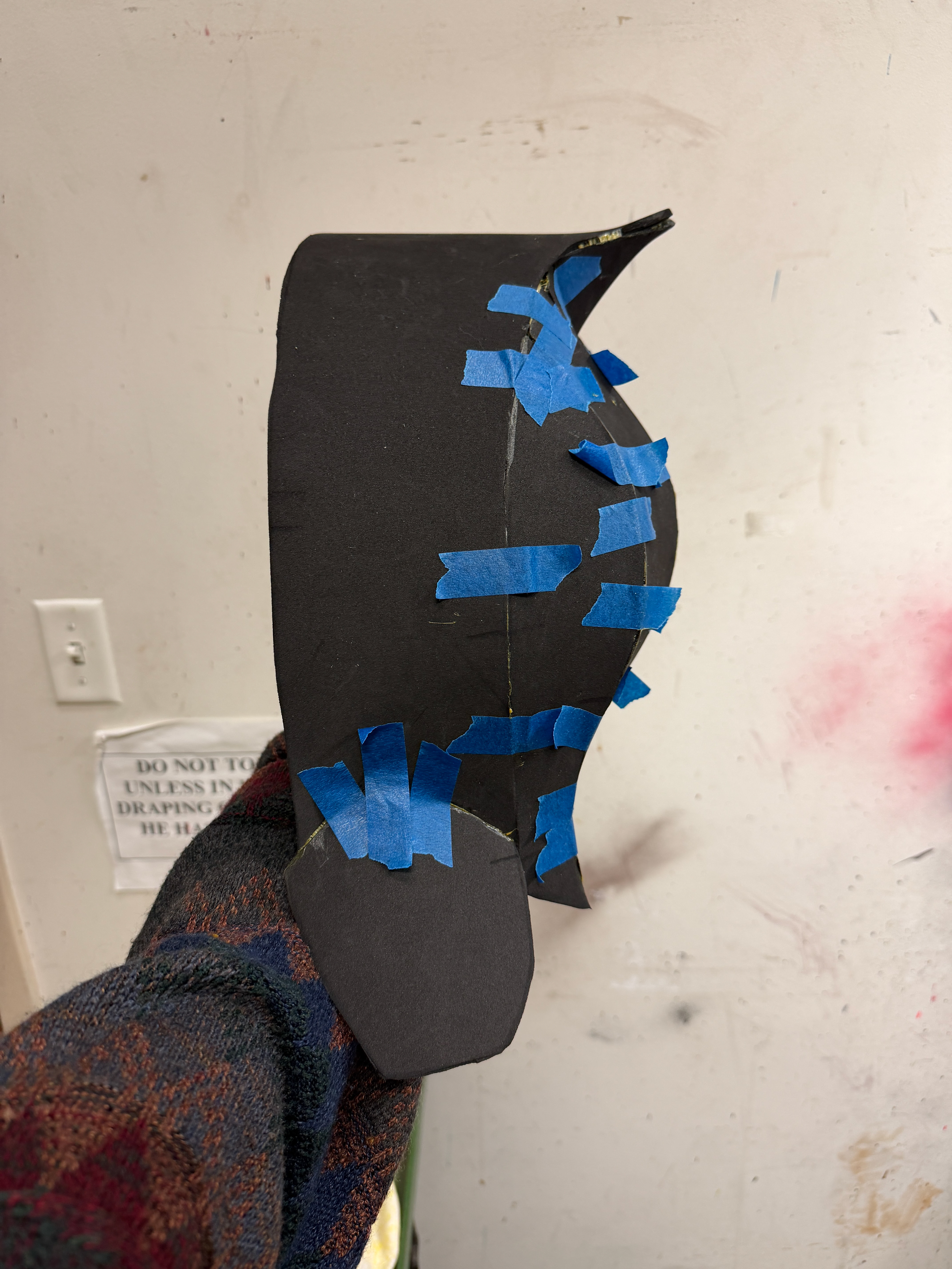 foam pieces cut out and glued together with barge