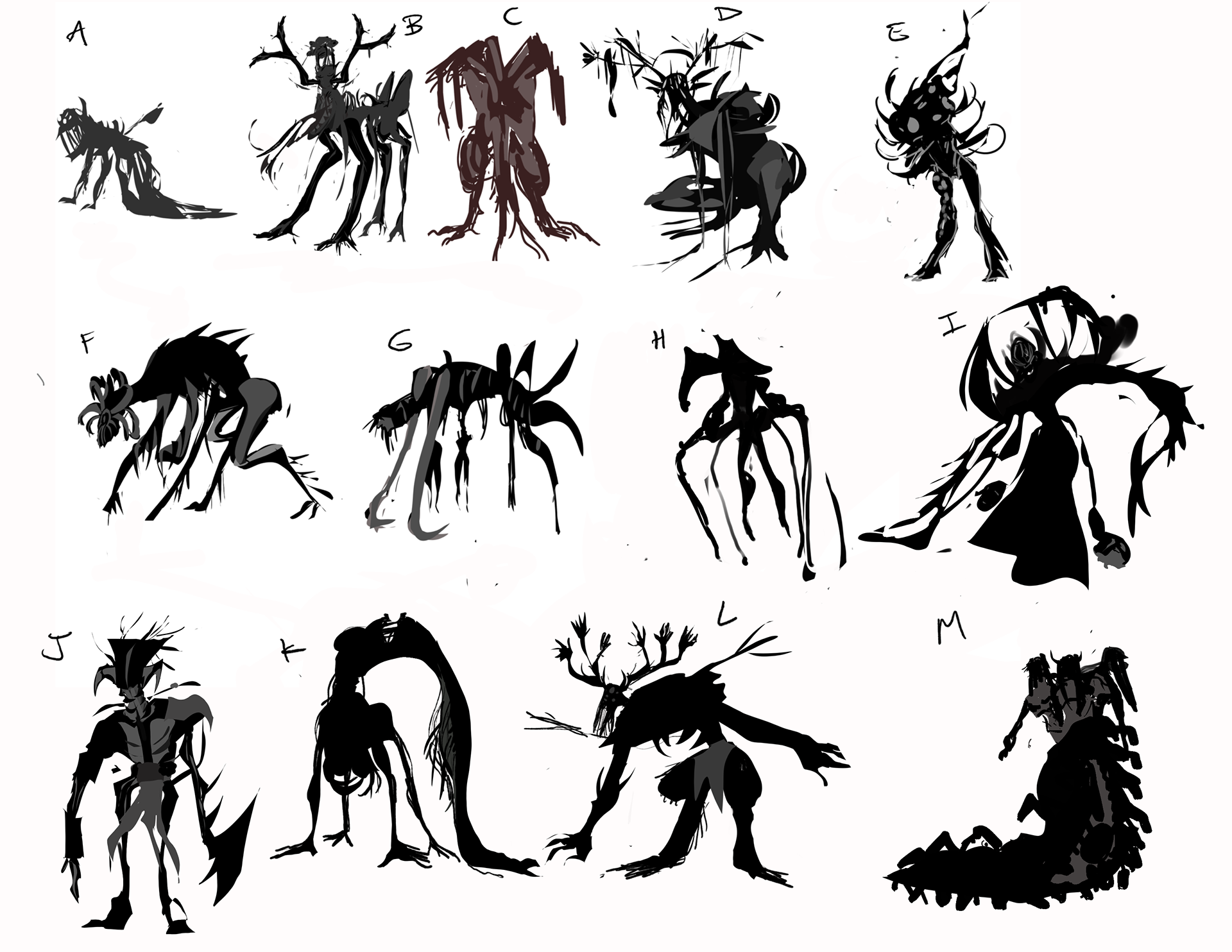 Student Film Perchta, Design Silhouettes