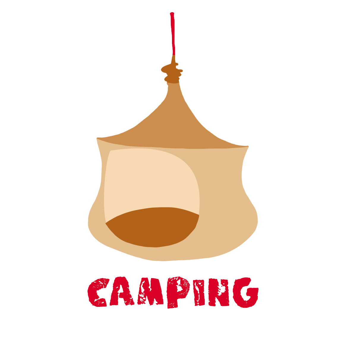 Camping logo by Jan Dolby