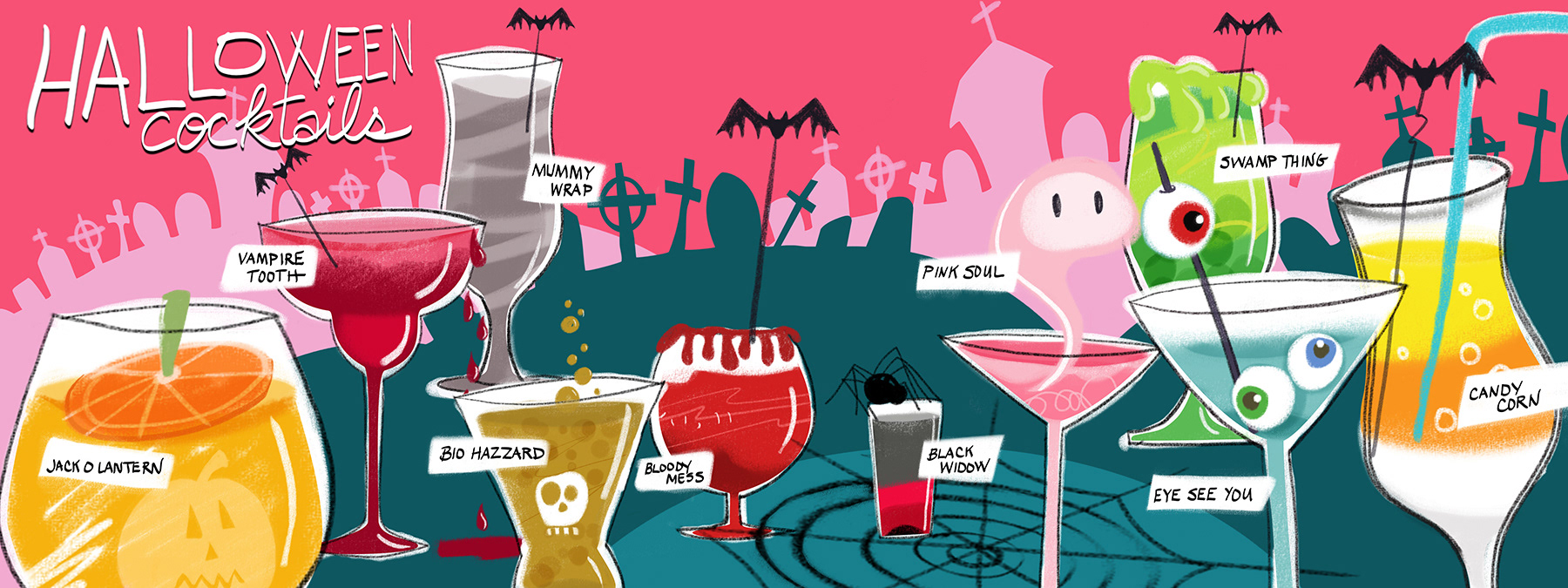 Halloween drinks by Jan Dolby