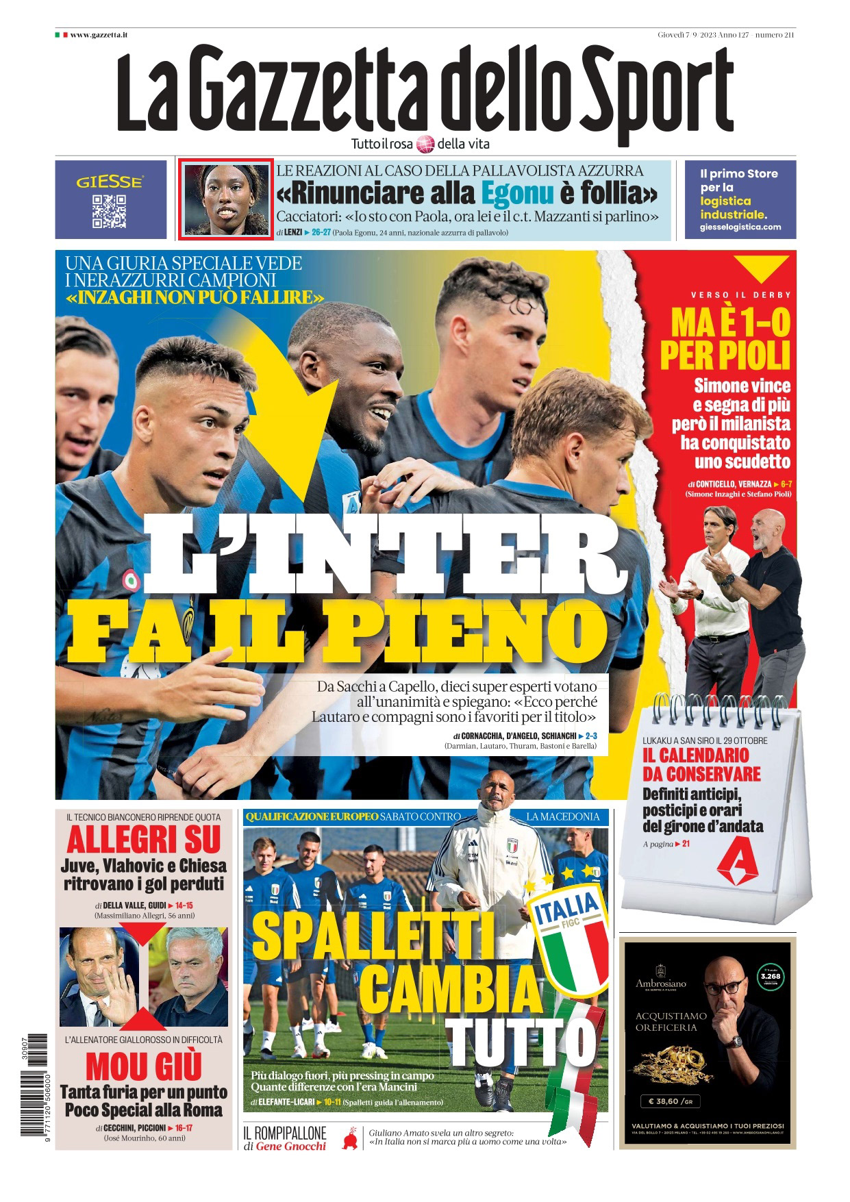 La Gazzetta dello Sport - Egonu