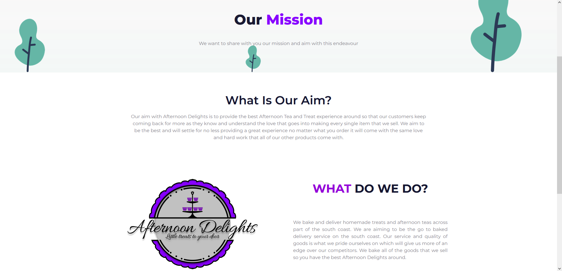 Our Mission Page