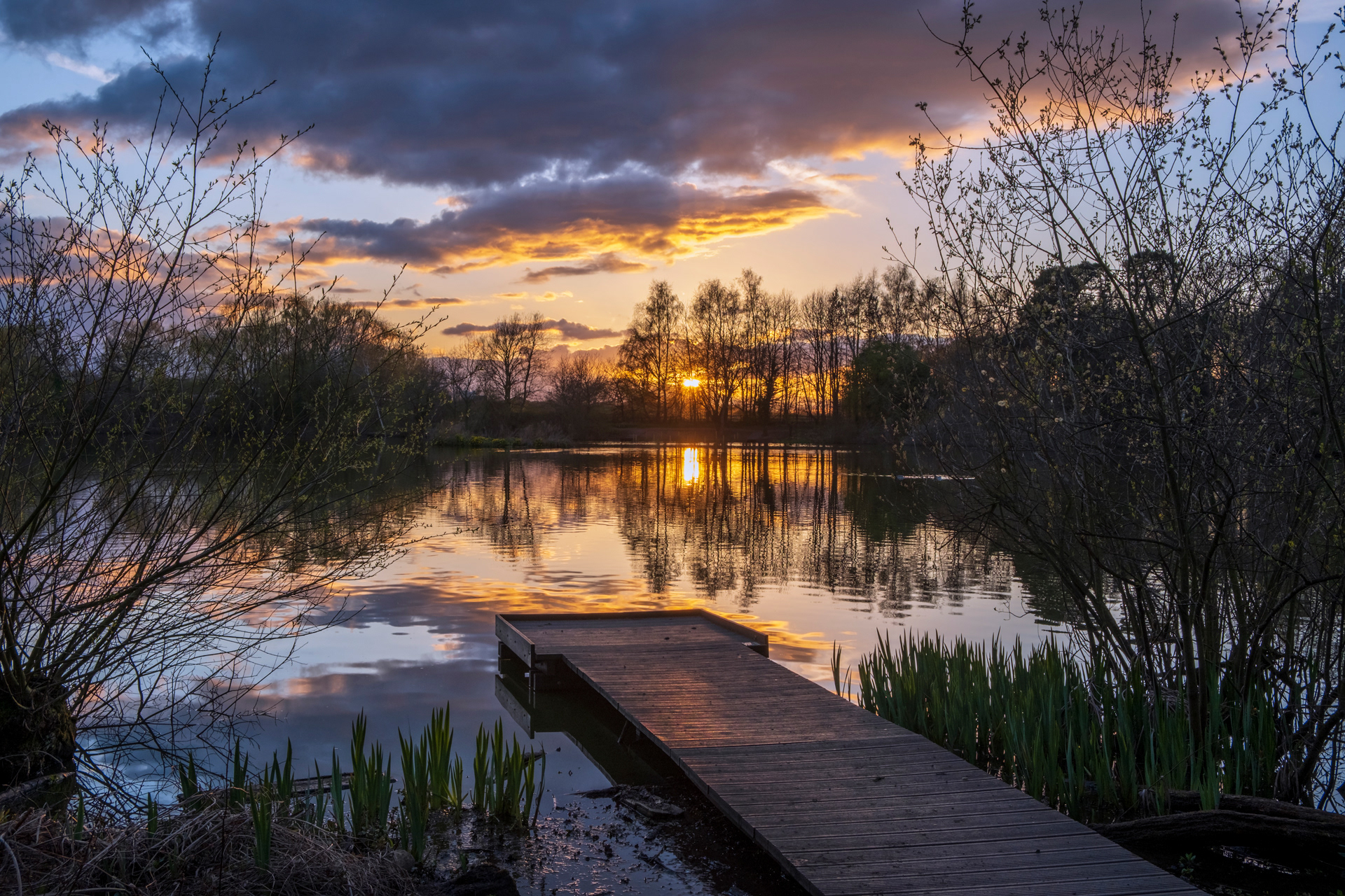 Apley Pool Sunset