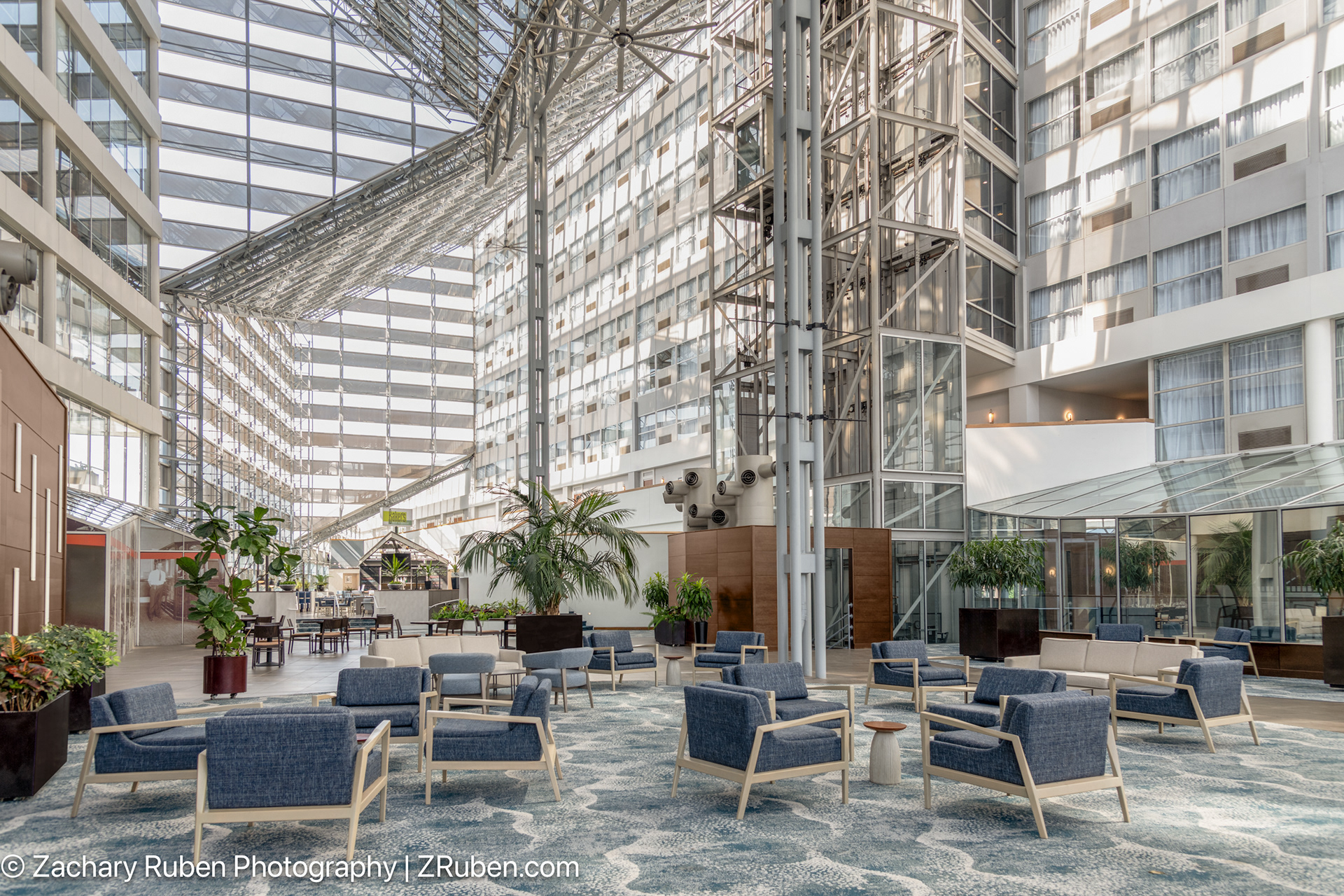 Atrium Lobby at Doubletree South Bend