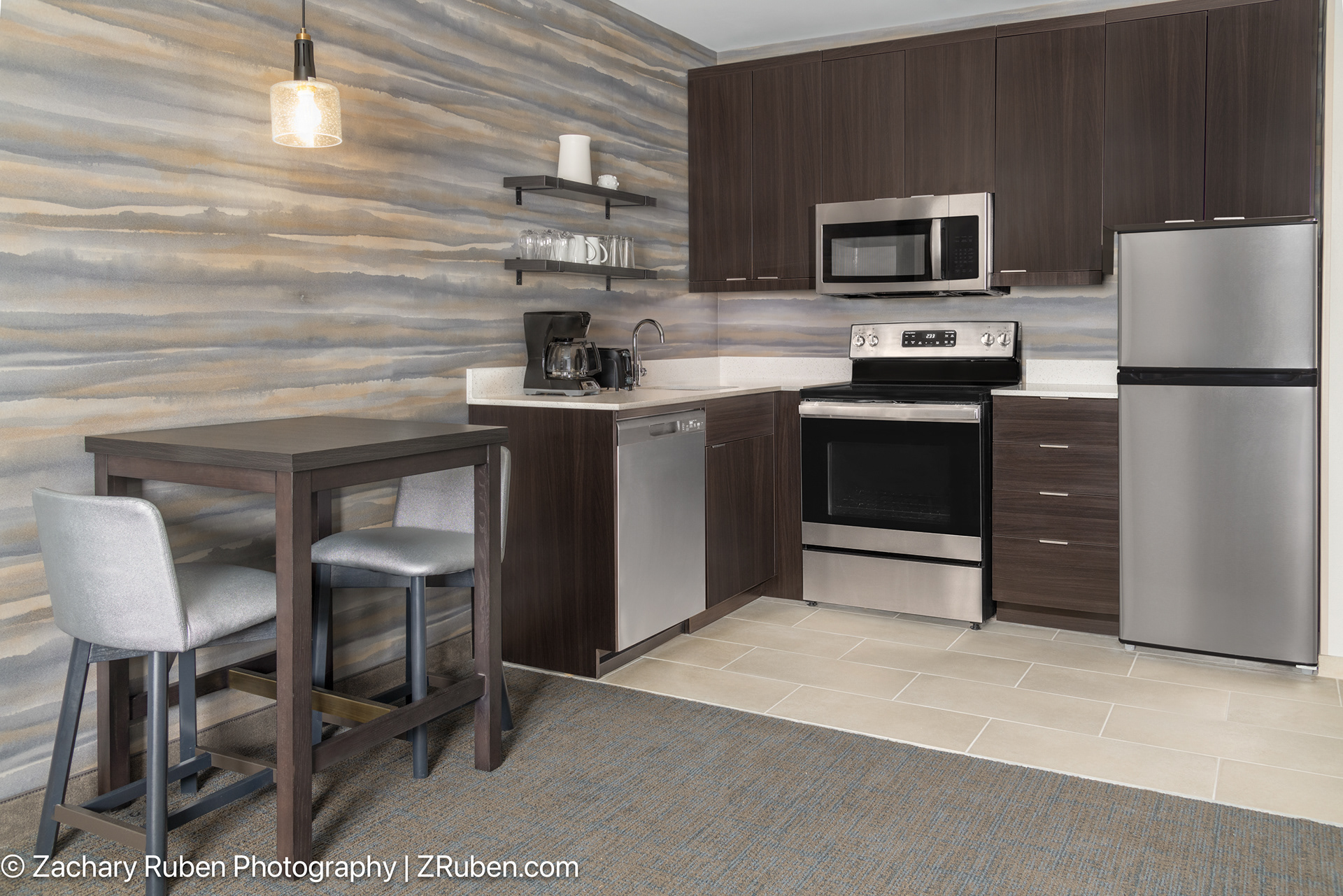 Kitchen at Residence Inn Detroit Dearborn