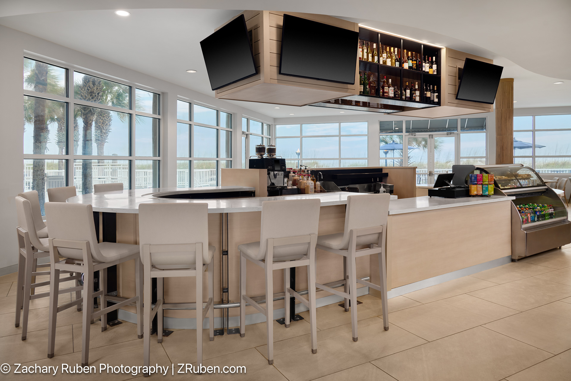 Bistro Bar at Courtyard Jacksonville Beach Oceanfront