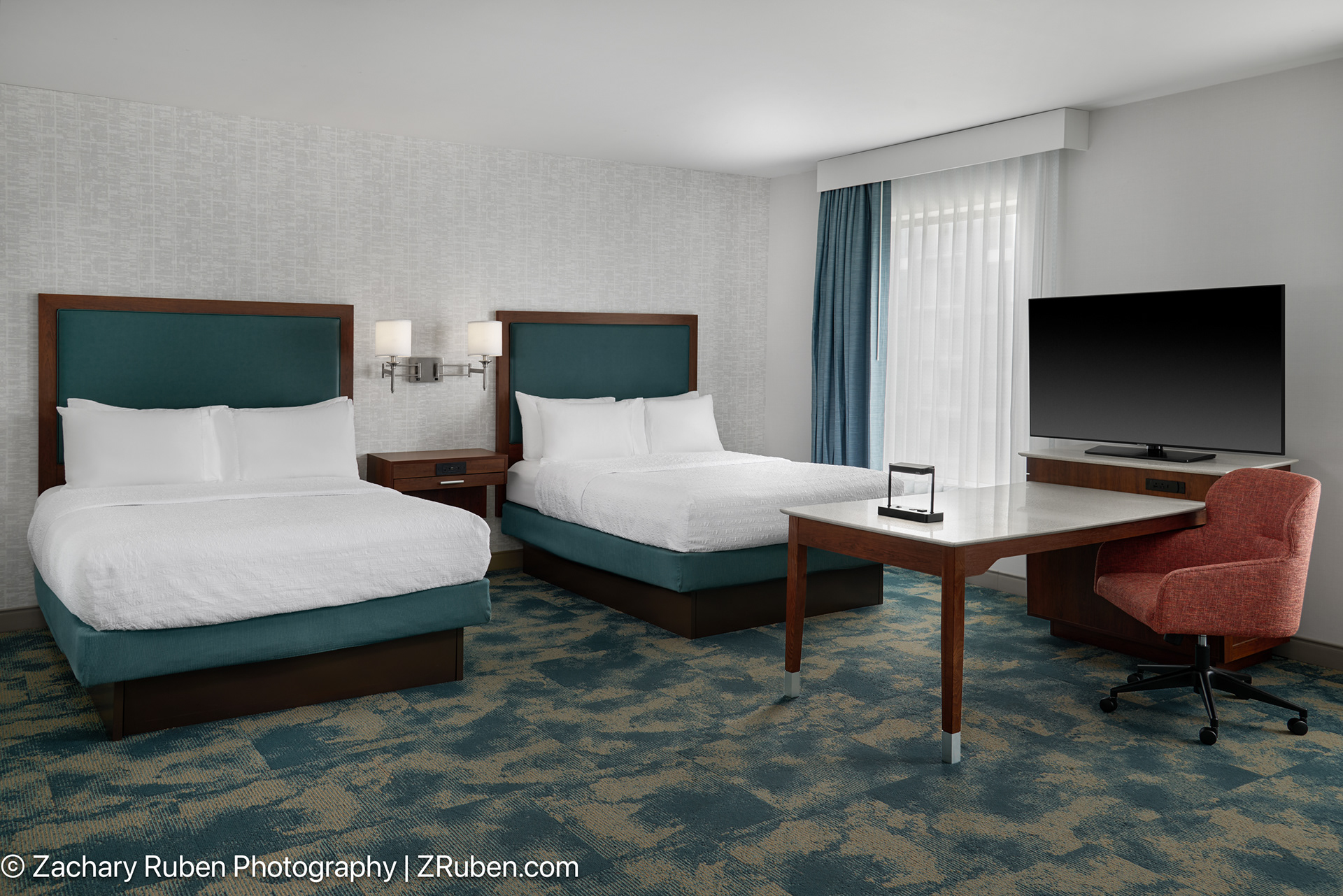 Two Queen Studio Suite at Hampton Inn Detroit Troy